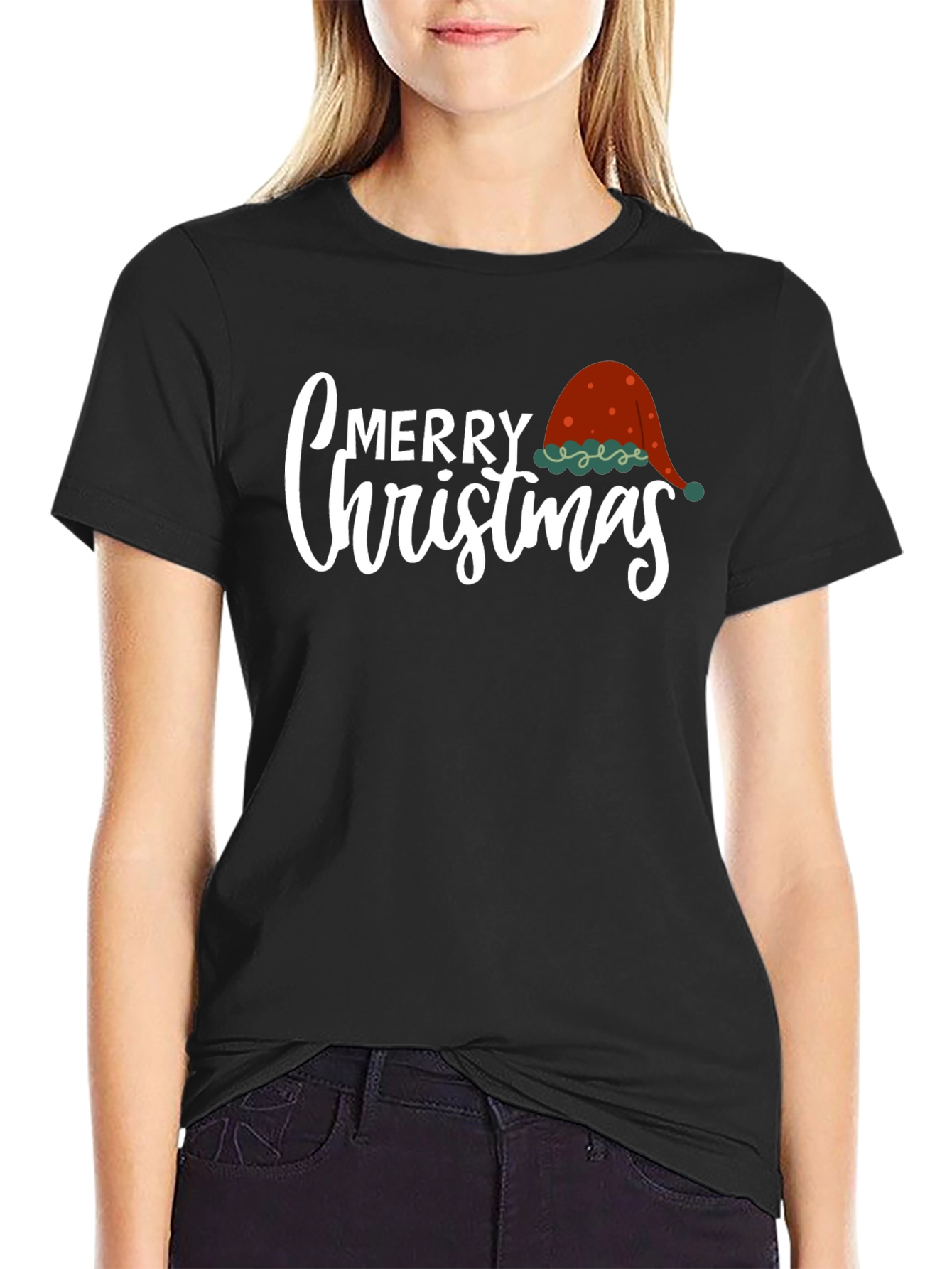 Merry Christmas Graphic Tee Holiday Shirt