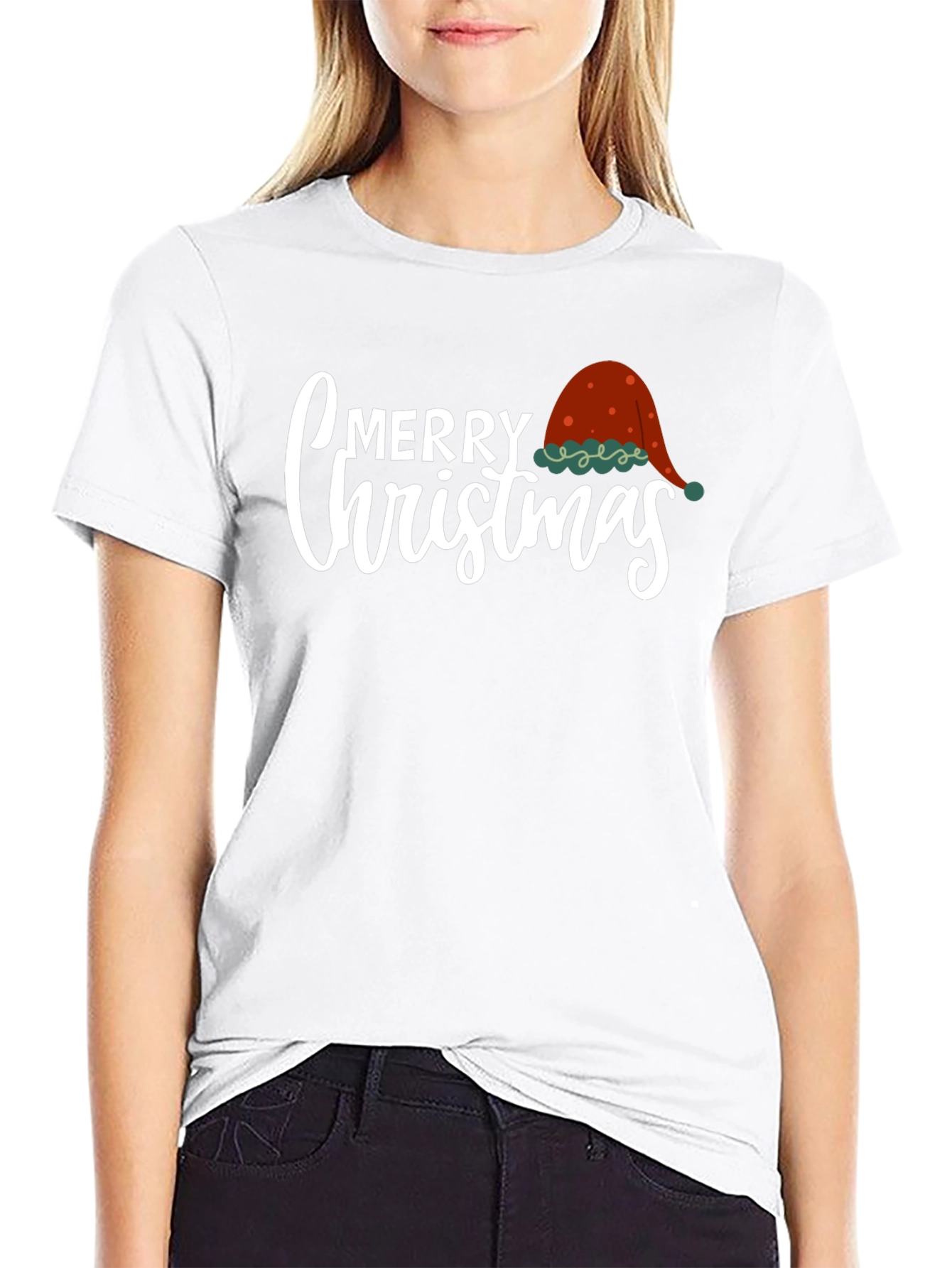 Merry Christmas Graphic Tee Holiday Shirt