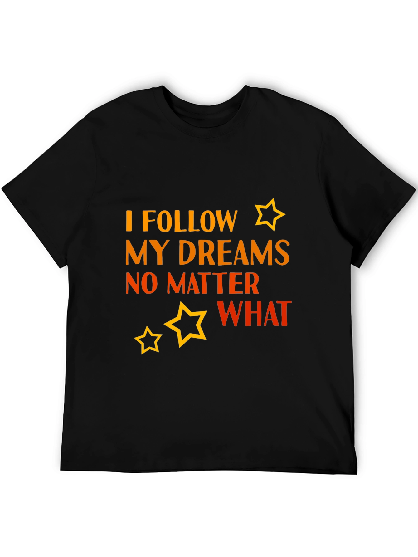 I Follow My Dreams Graphic Tee - Black
