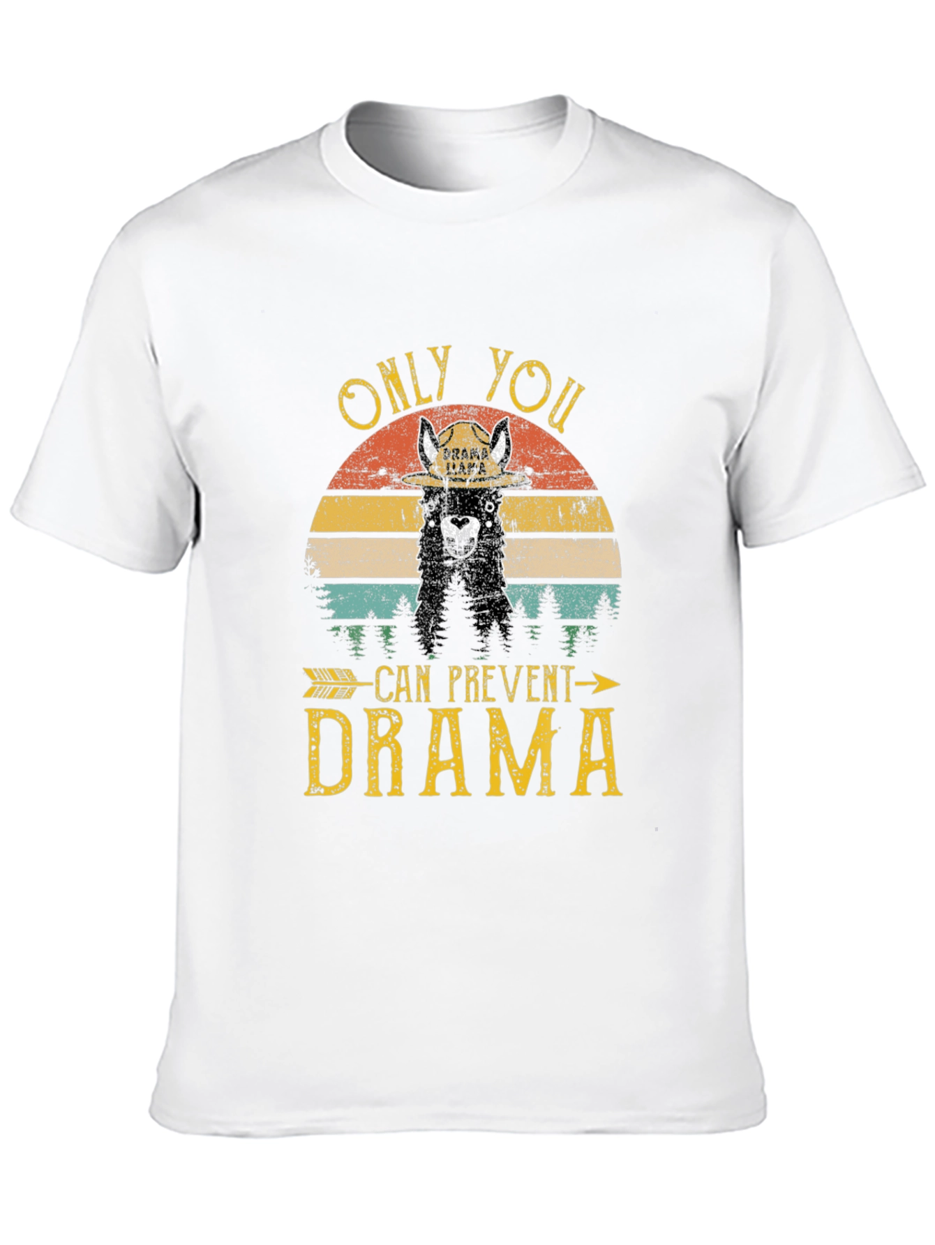 Drama Llama Graphic T-Shirt - Prevent Drama Tee