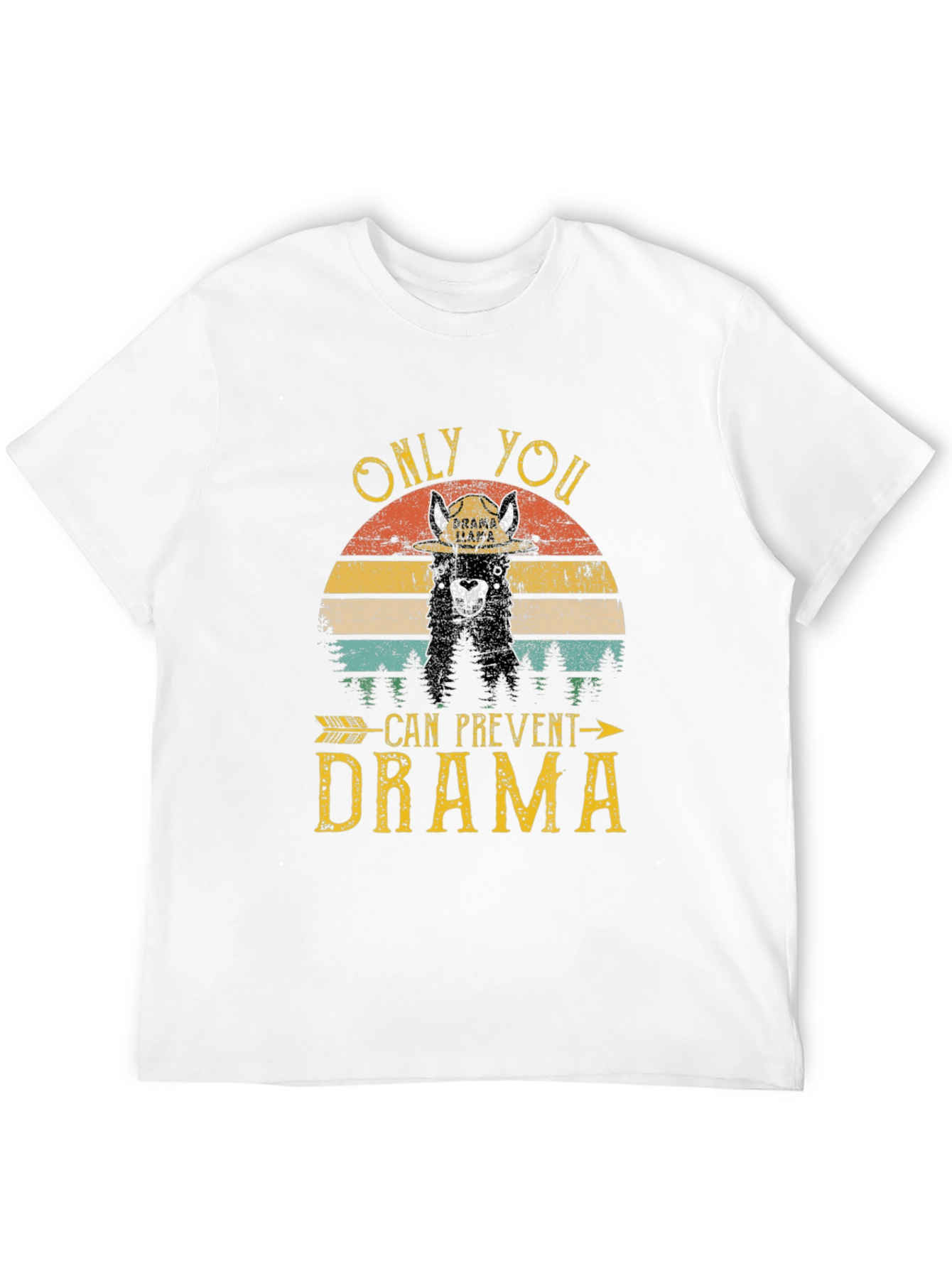 Drama Llama Graphic T-Shirt - Prevent Drama Tee
