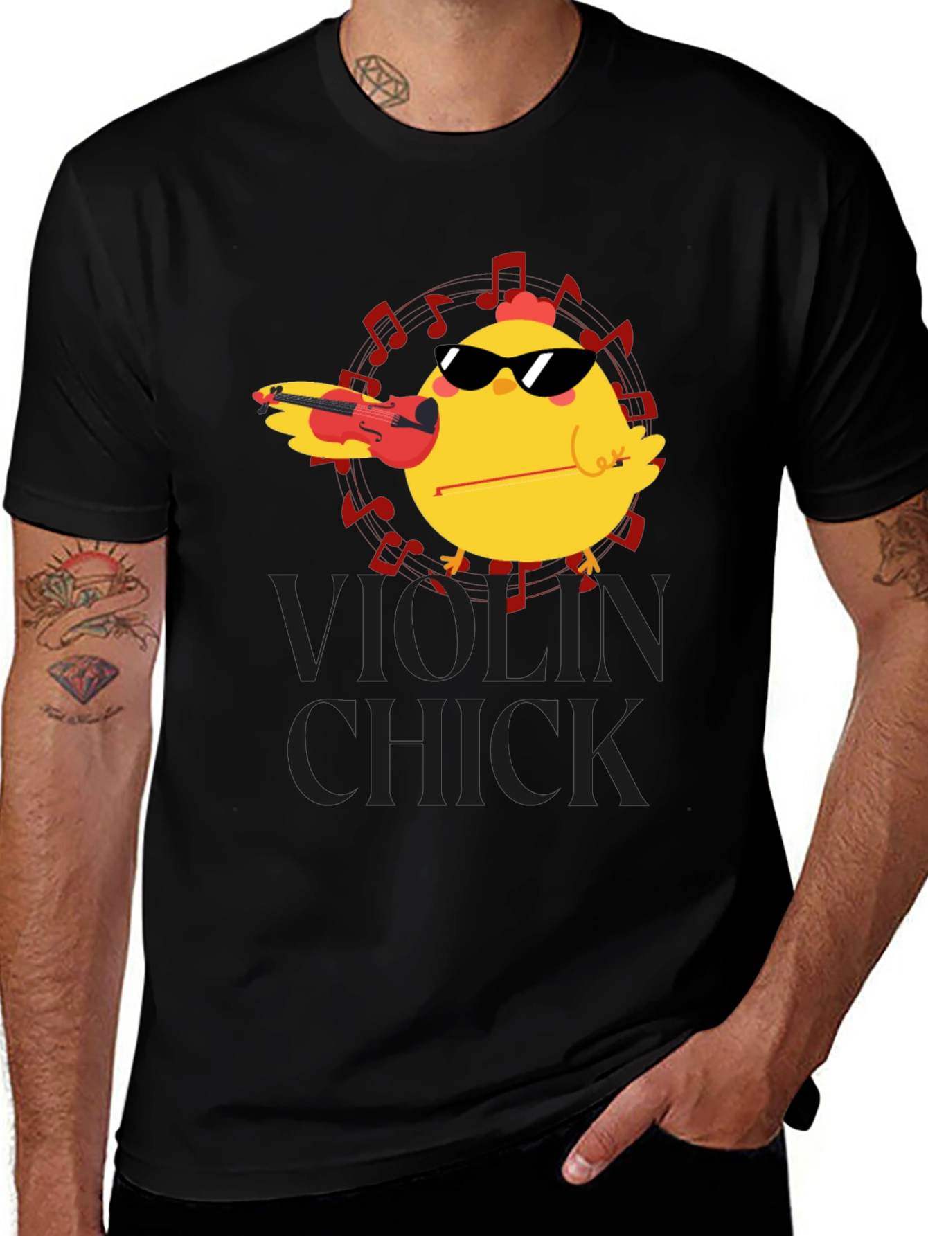 Violin Chick T-Shirt - Music Lover Tee