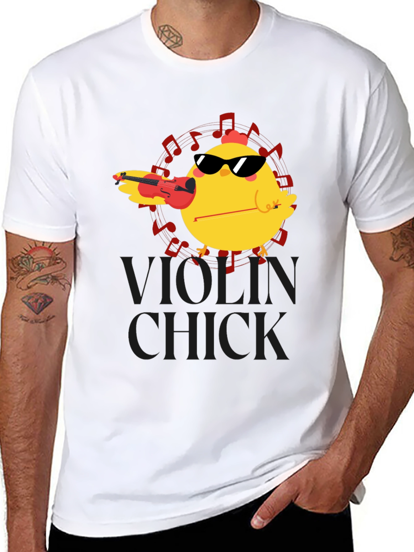 Violin Chick T-Shirt - Music Lover Tee