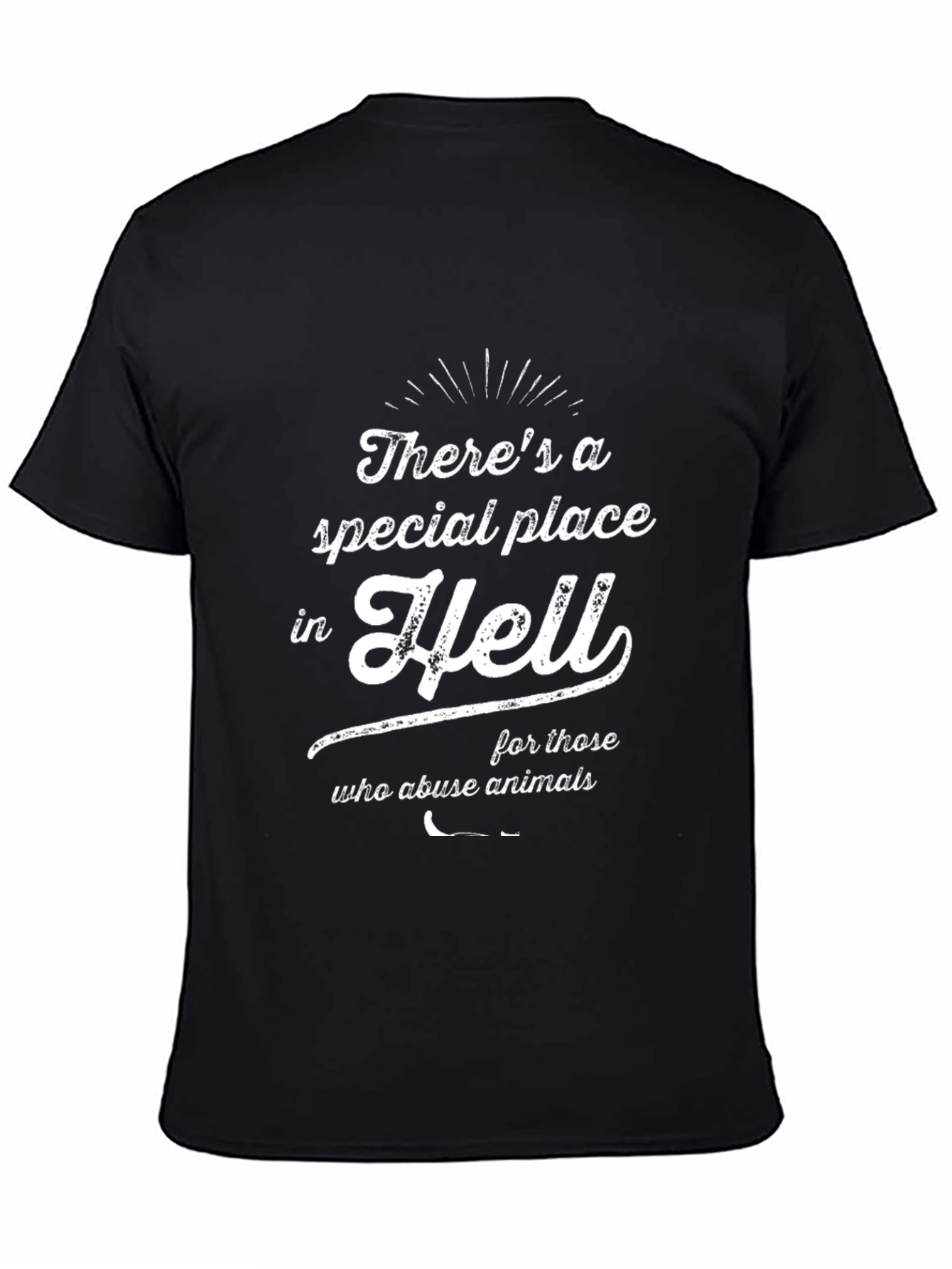 Animal Rights Graphic T-Shirt: Hell for Abusers