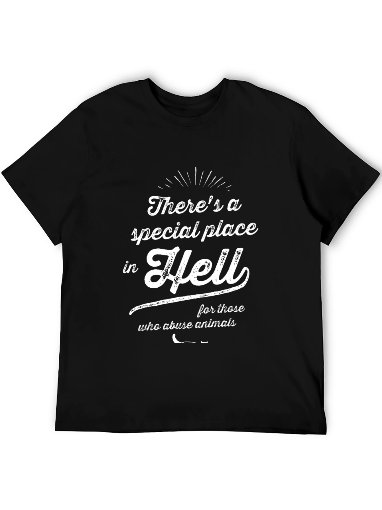 Animal Rights Graphic T-Shirt: Hell for Abusers