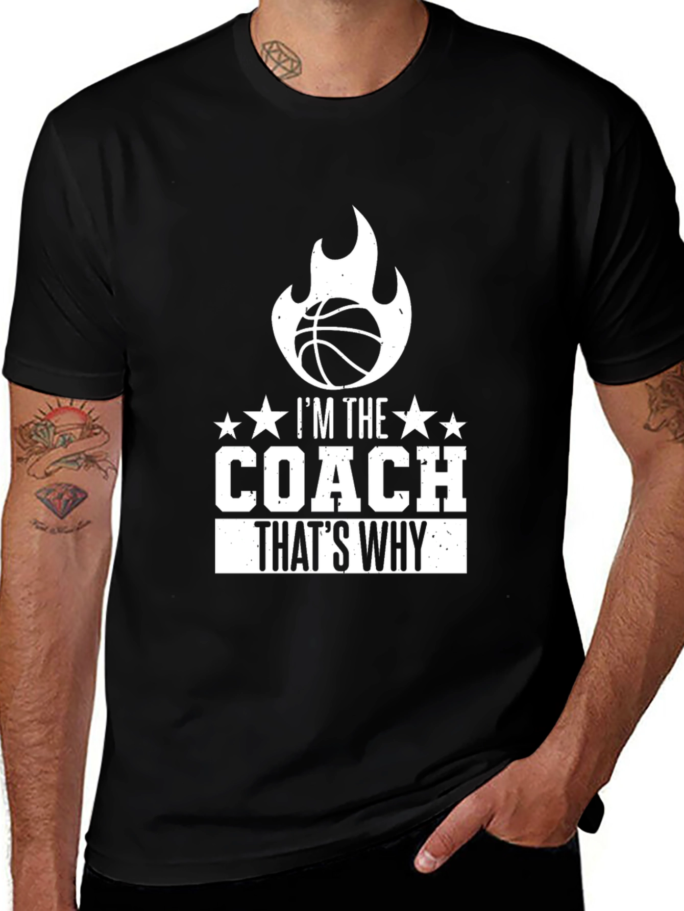 Basketball Coach T-Shirt - Im The Coach Thats Why