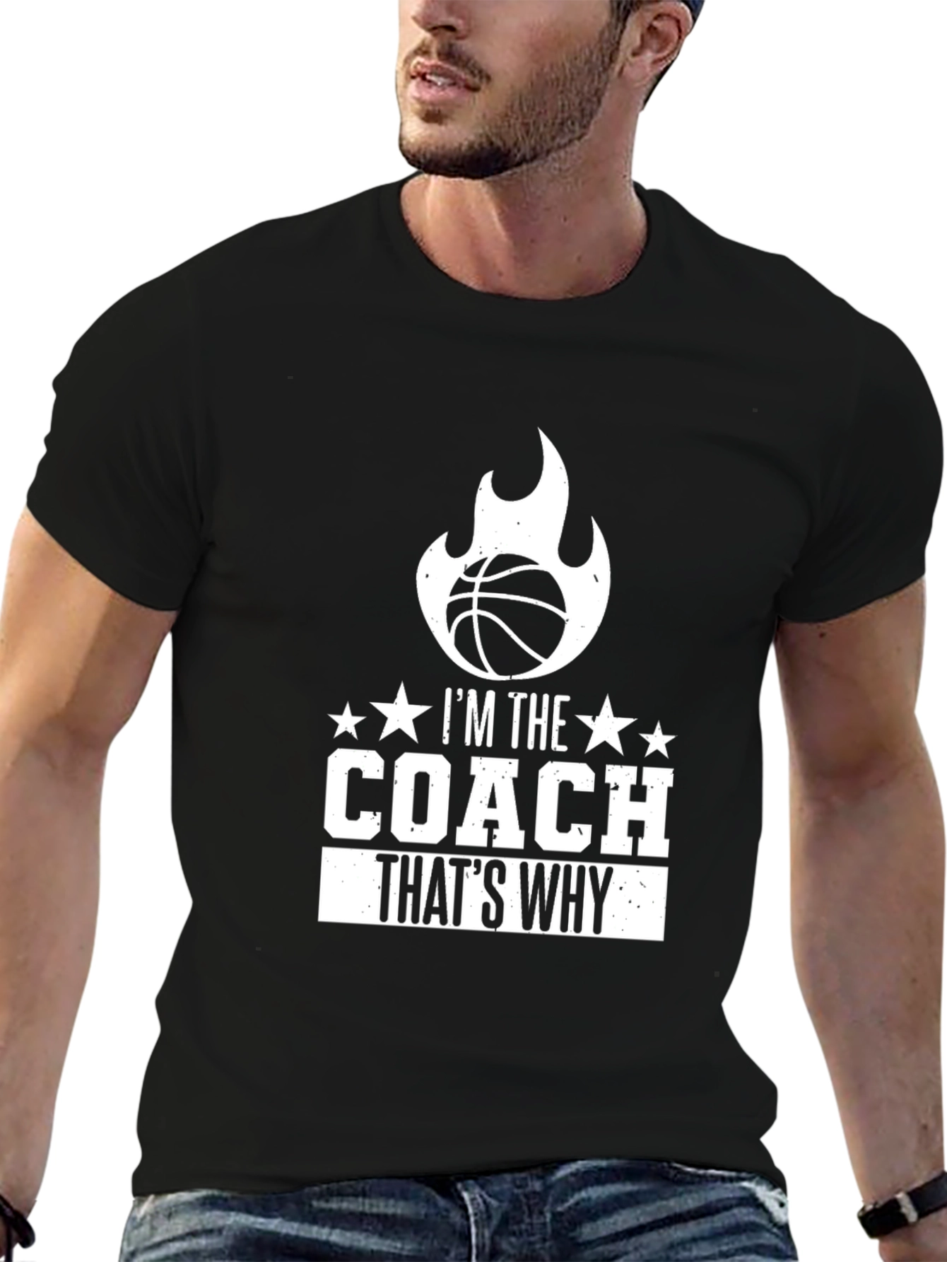 Basketball Coach T-Shirt - Im The Coach Thats Why