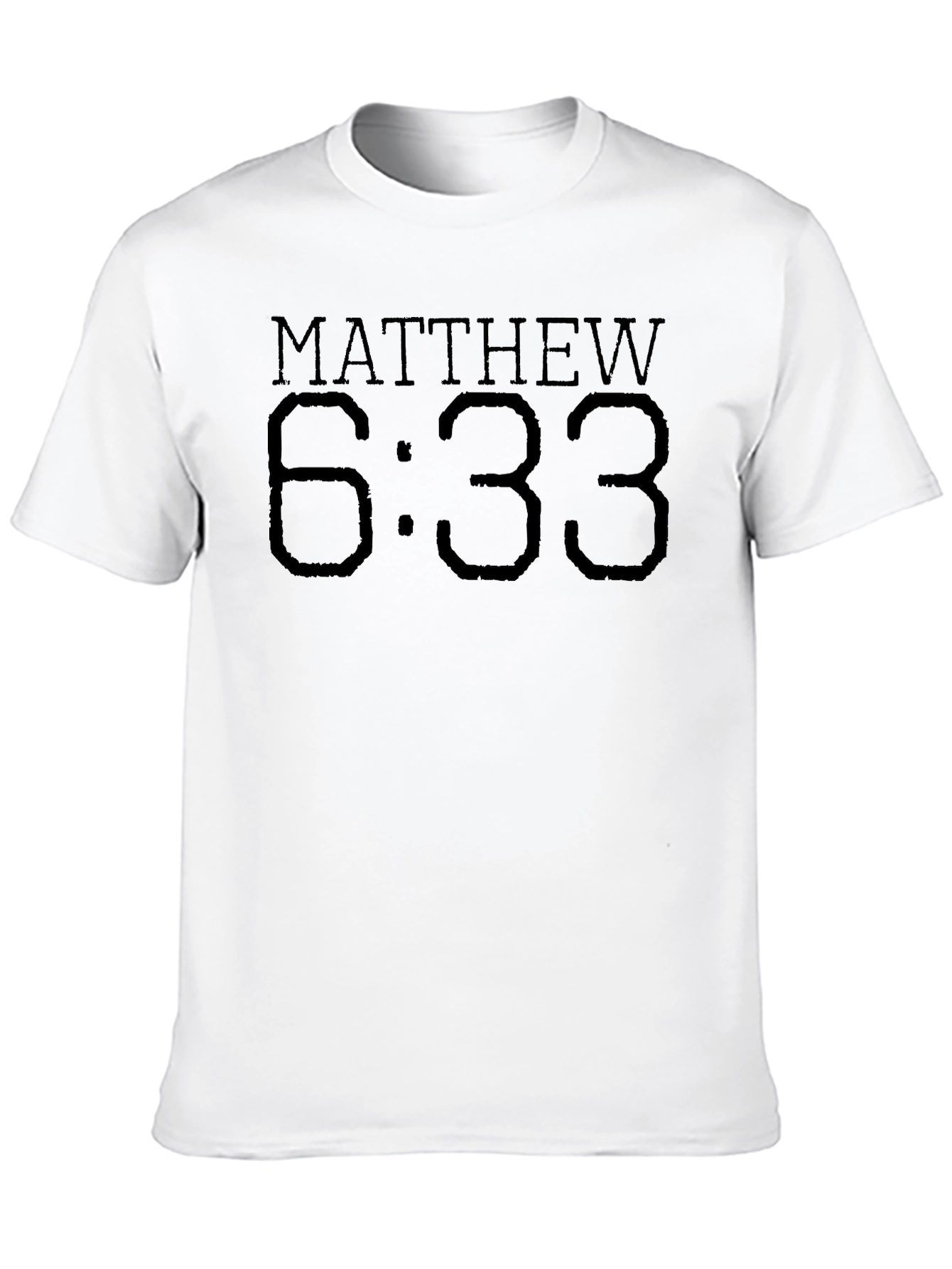Matthew 6:33 Black Graphic Tee