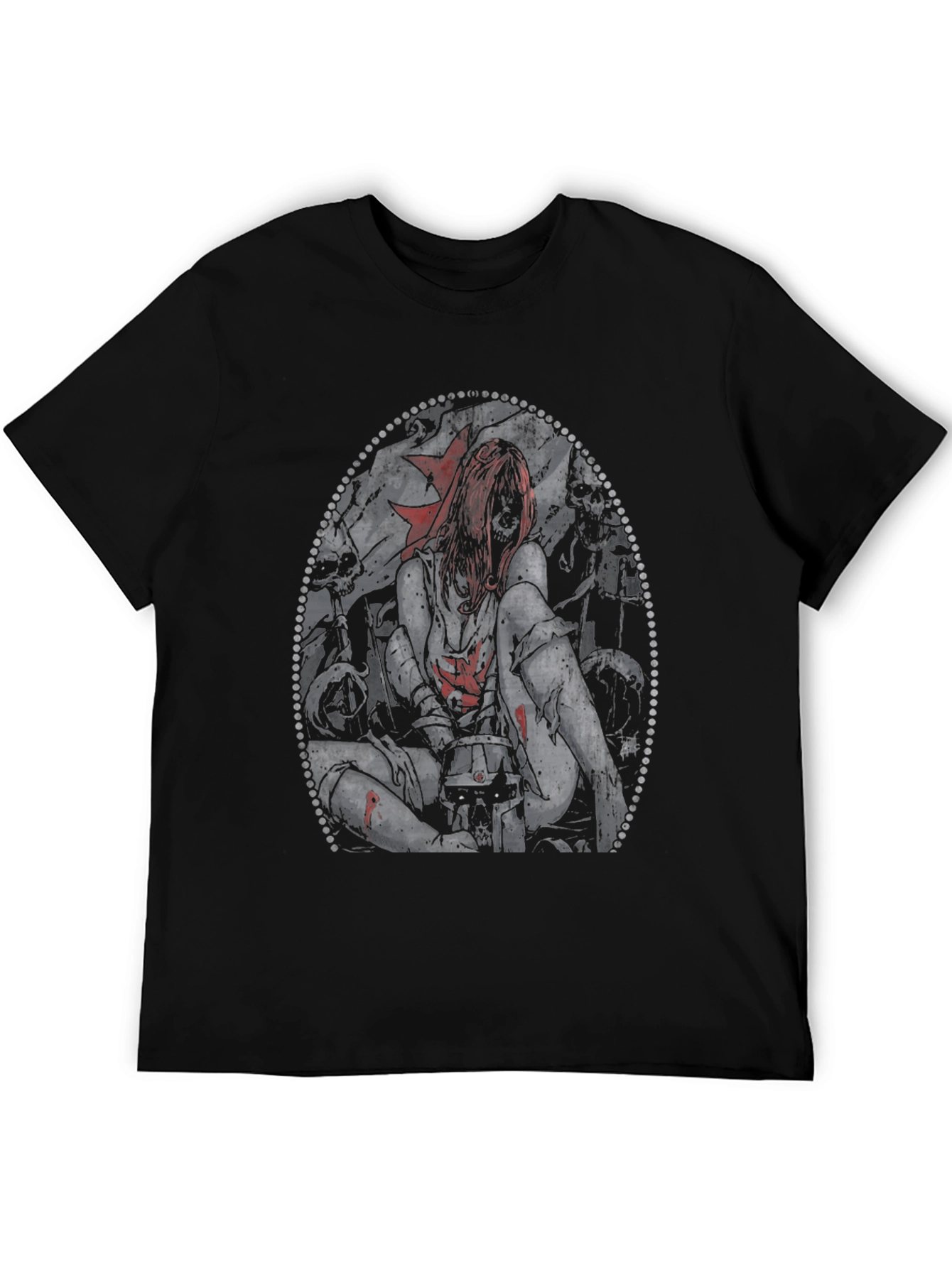 Creepy Girl T-Shirt - Gothic Horror Tee