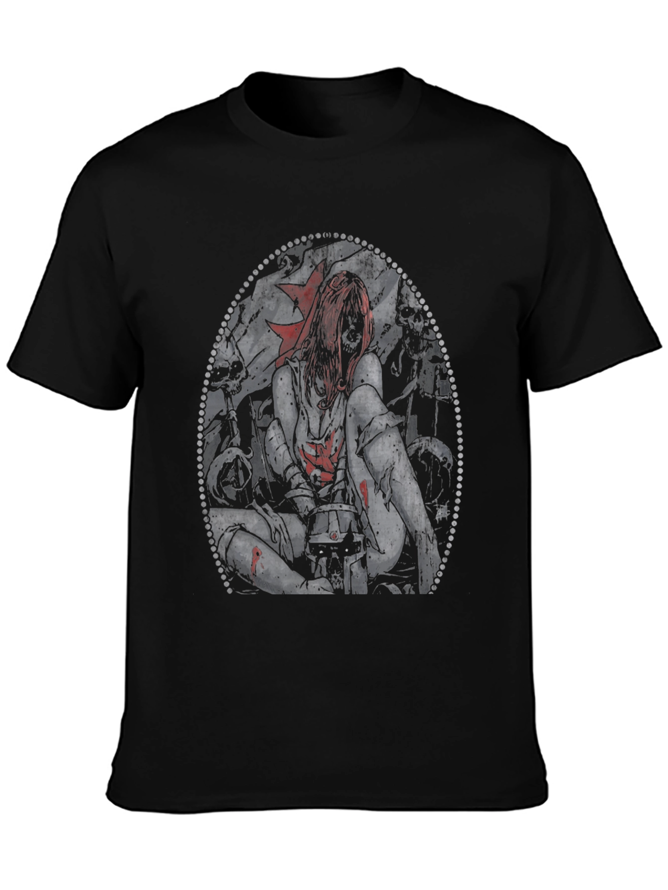 Creepy Girl T-Shirt - Gothic Horror Tee