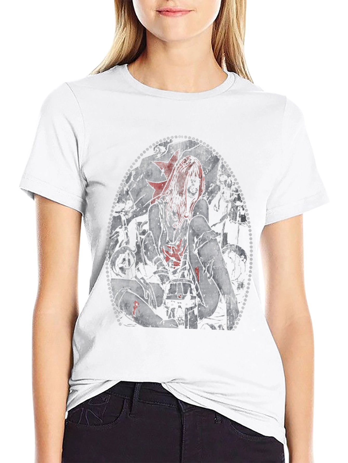 Creepy Girl T-Shirt - Gothic Horror Tee