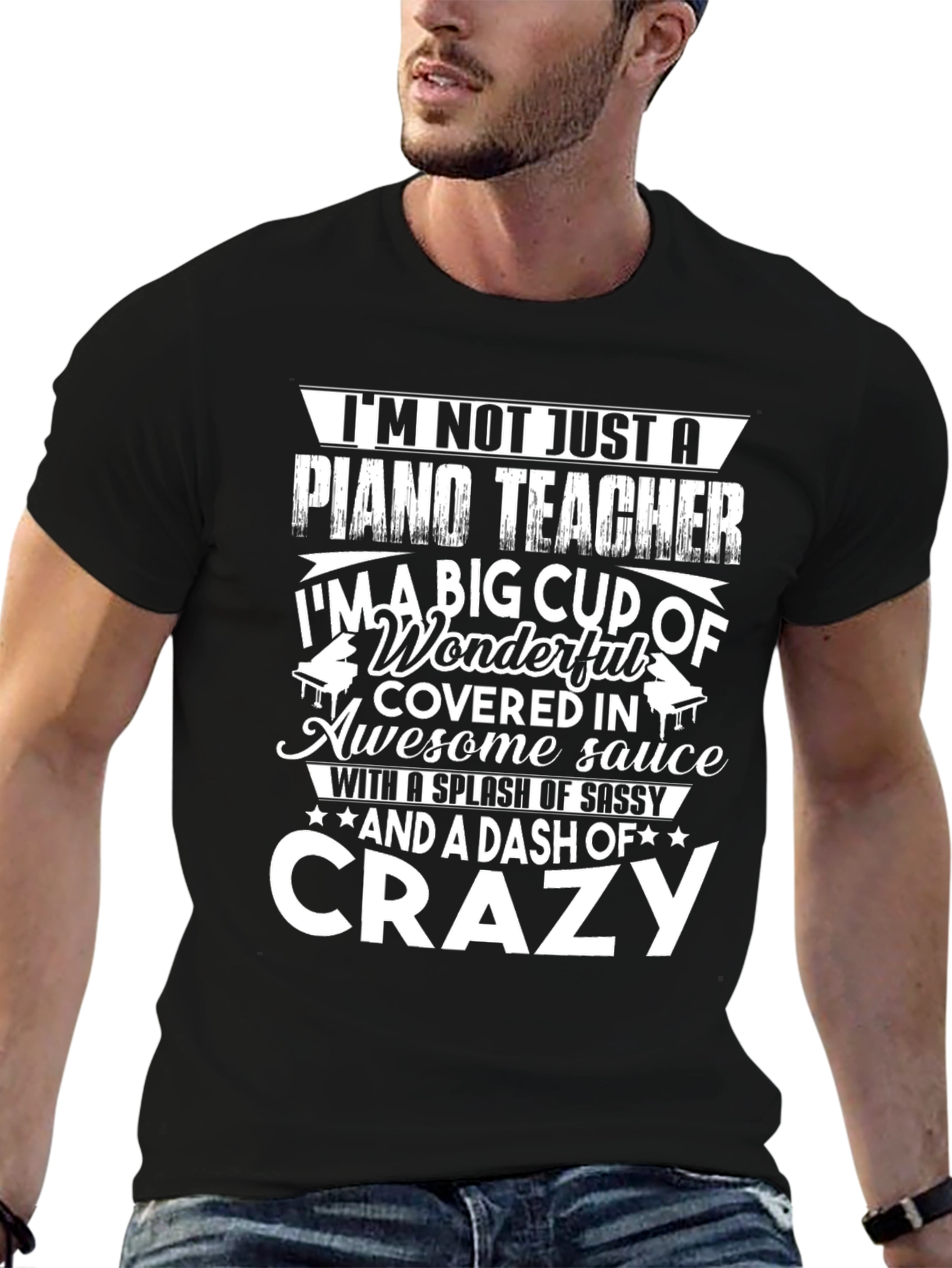 Piano Teacher Crazy Funny T-Shirt