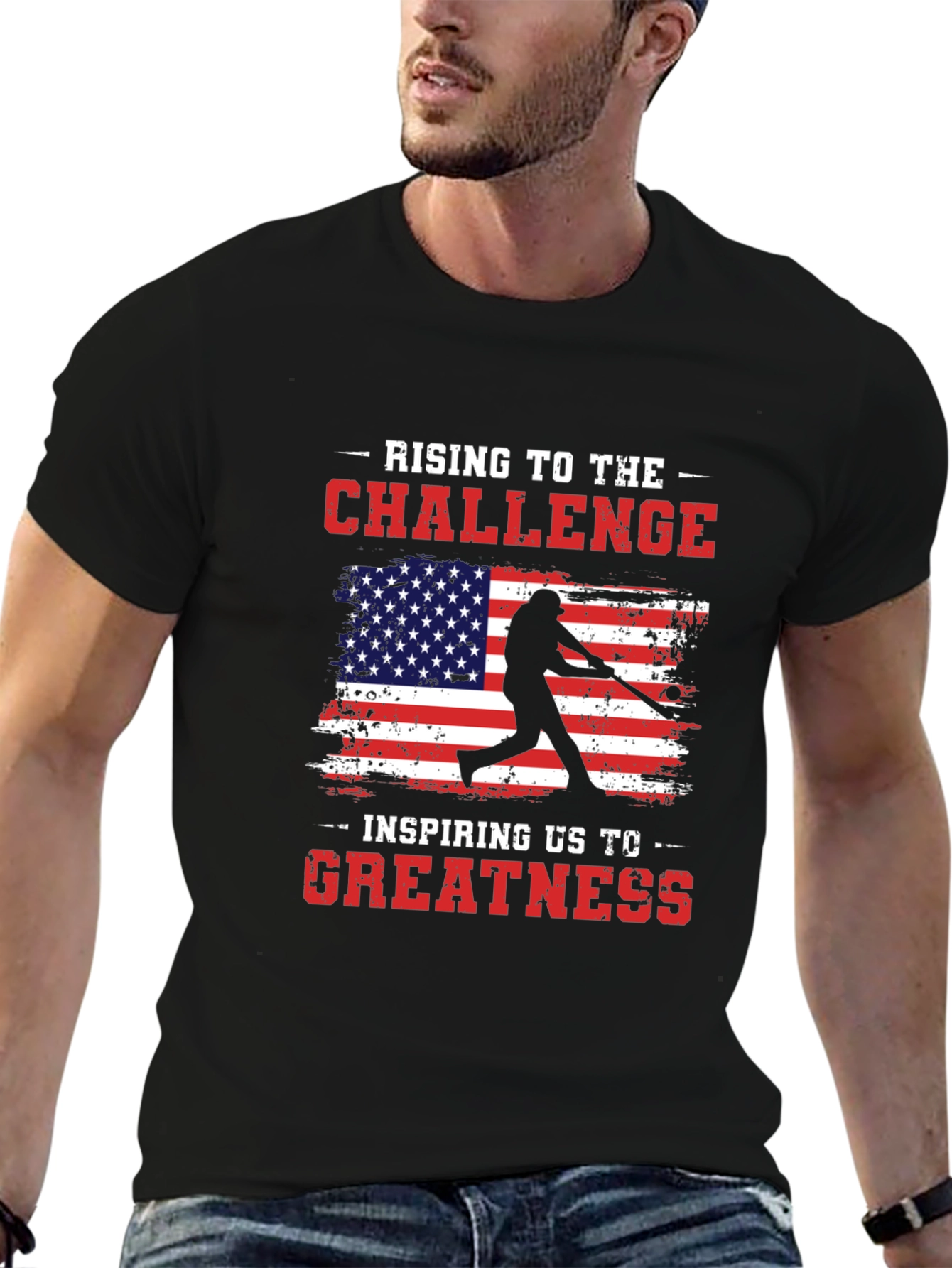 Rising to the Challenge Baseball Tee