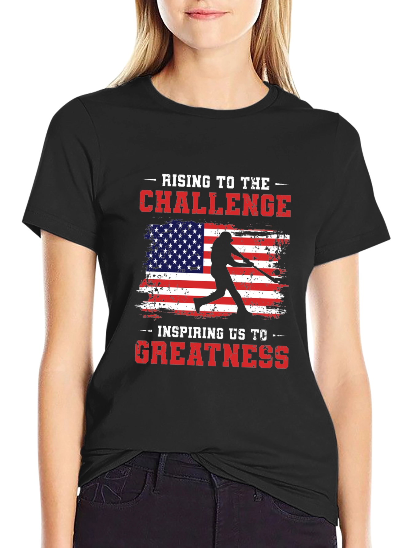 Rising to the Challenge Baseball Tee