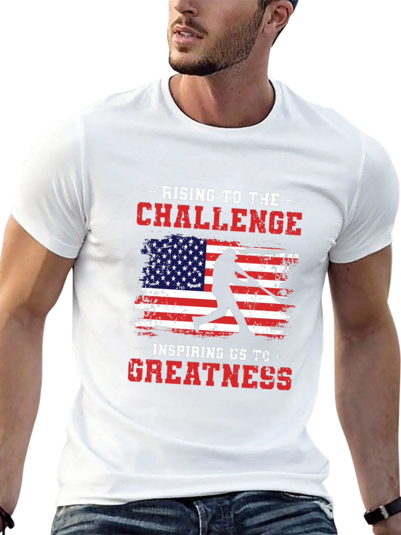 Rising to the Challenge Baseball Tee