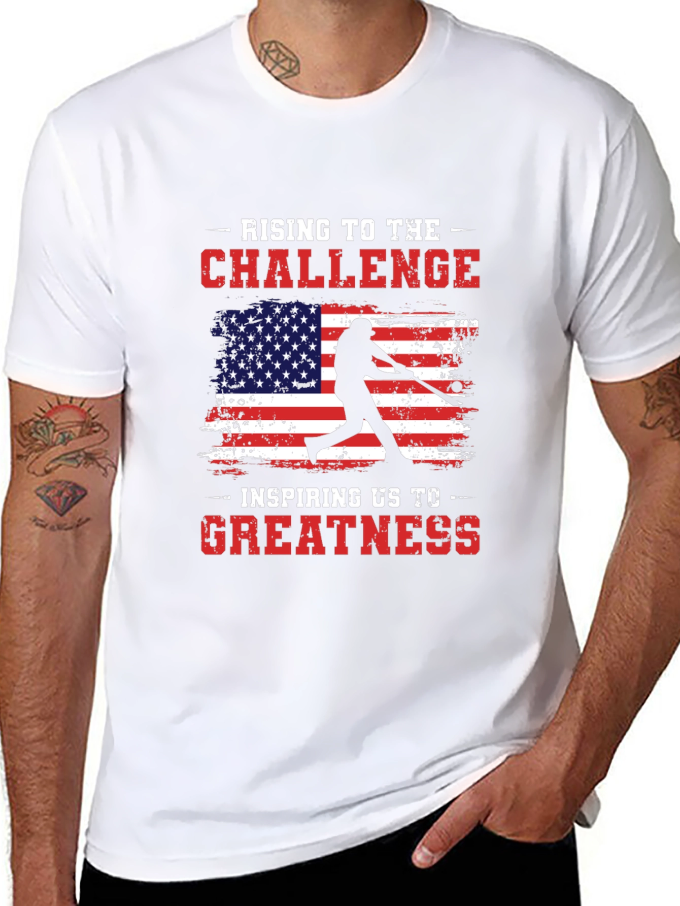 Rising to the Challenge Baseball Tee