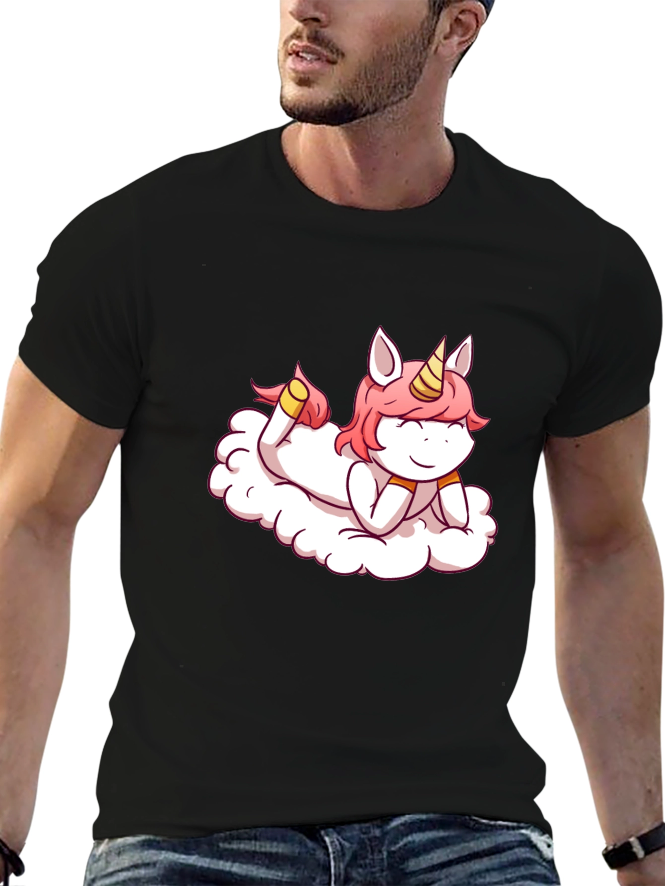 Unicorn on a Cloud Graphic Tee