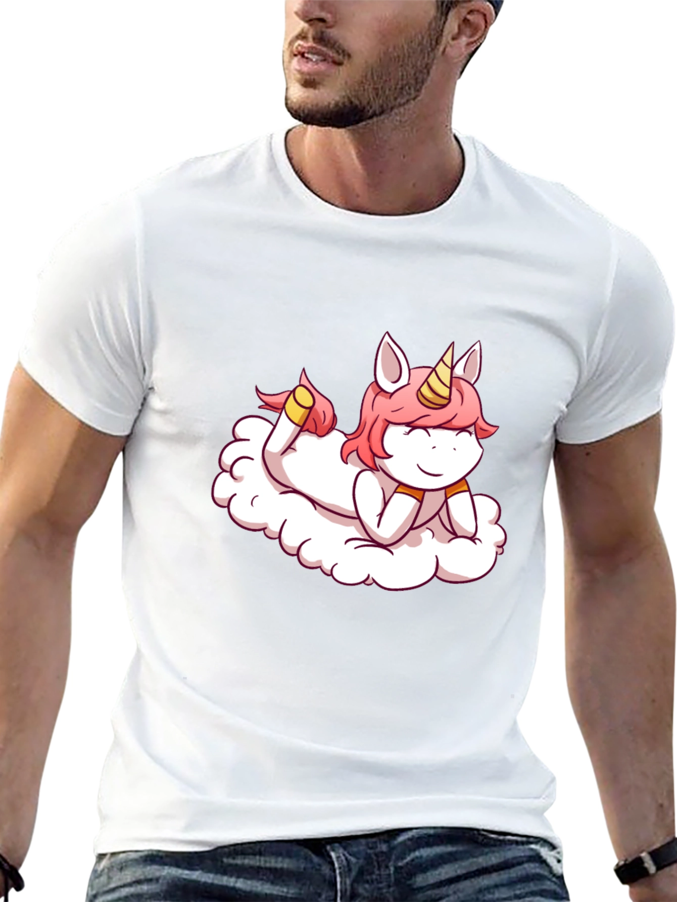 Unicorn on a Cloud Graphic Tee