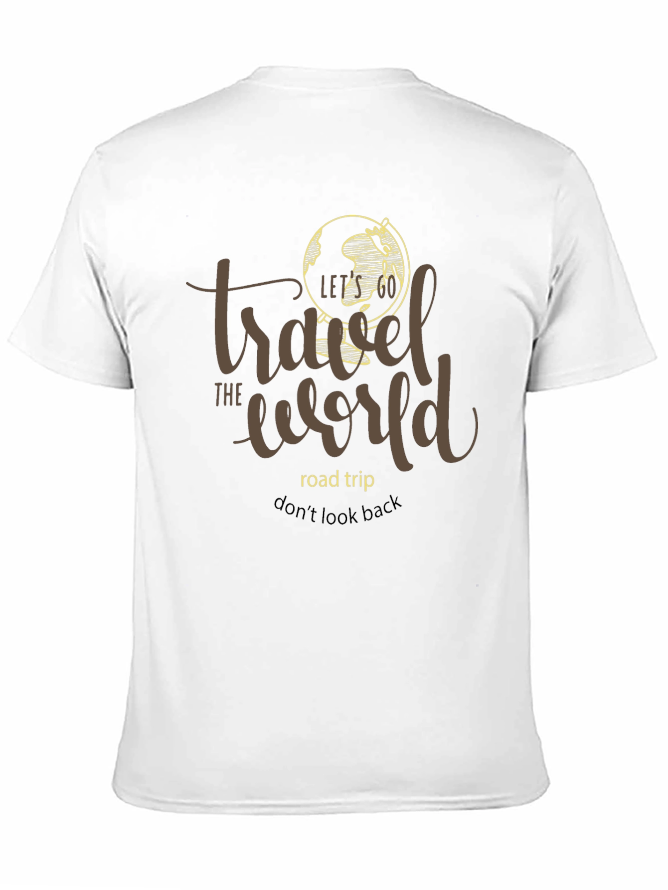 Travel the World Graphic Tee - Black