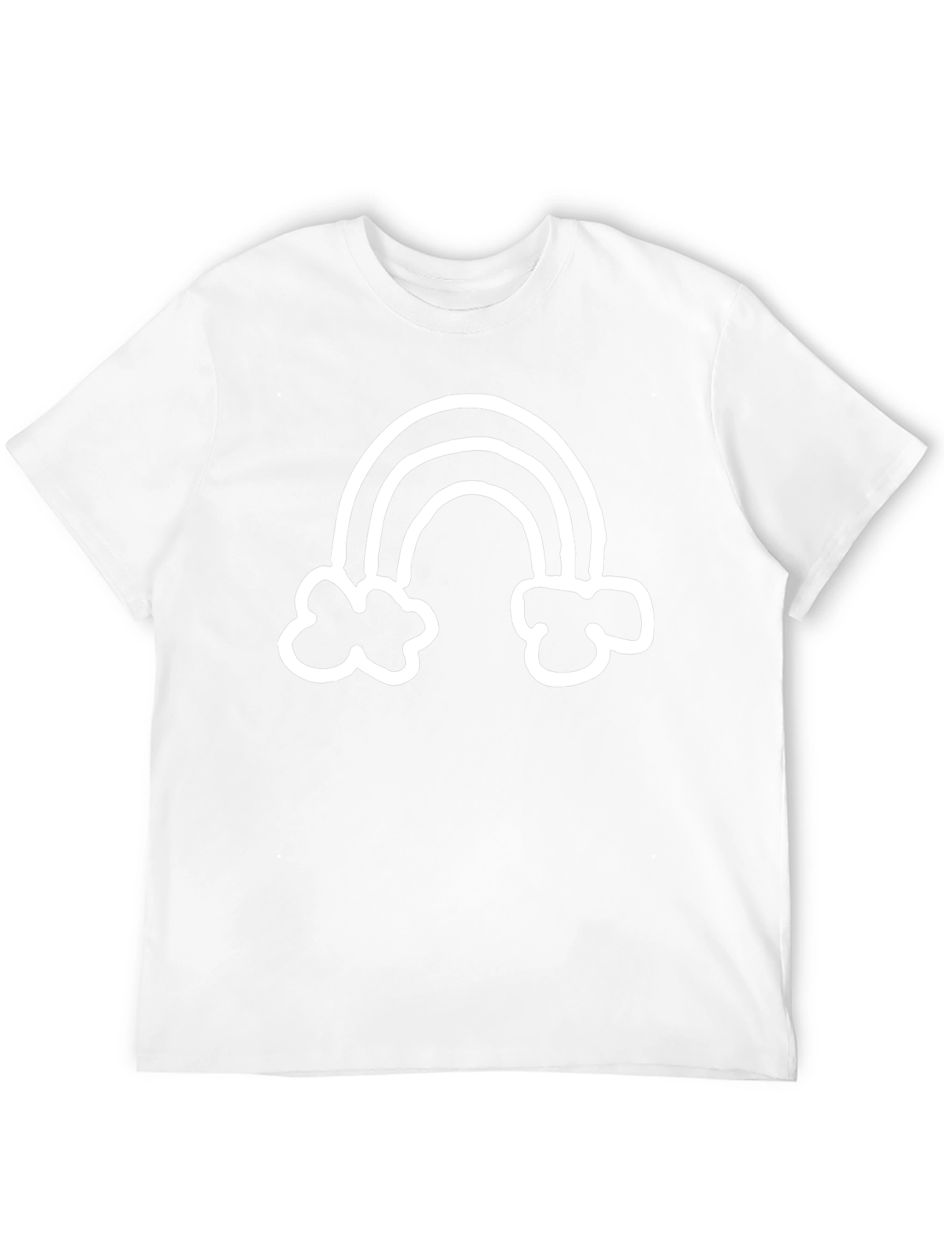 Rainbow Graphic Black T-Shirt - Casual Comfort