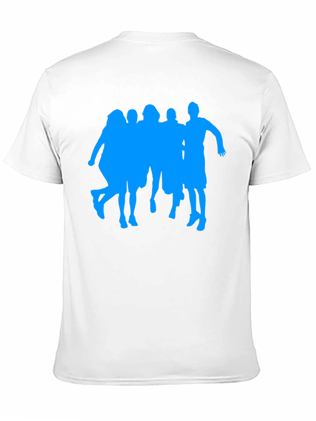 Silhouette Crew Graphic Tee - Casual Black T-Shirt