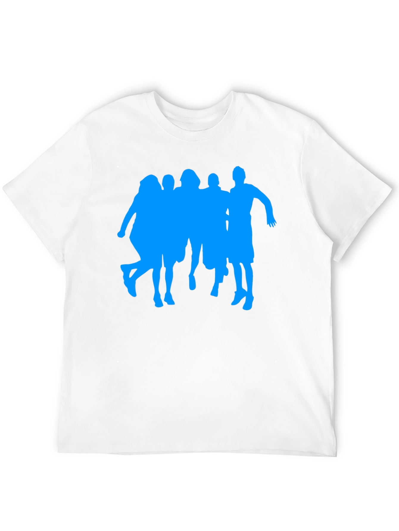Silhouette Crew Graphic Tee - Casual Black T-Shirt