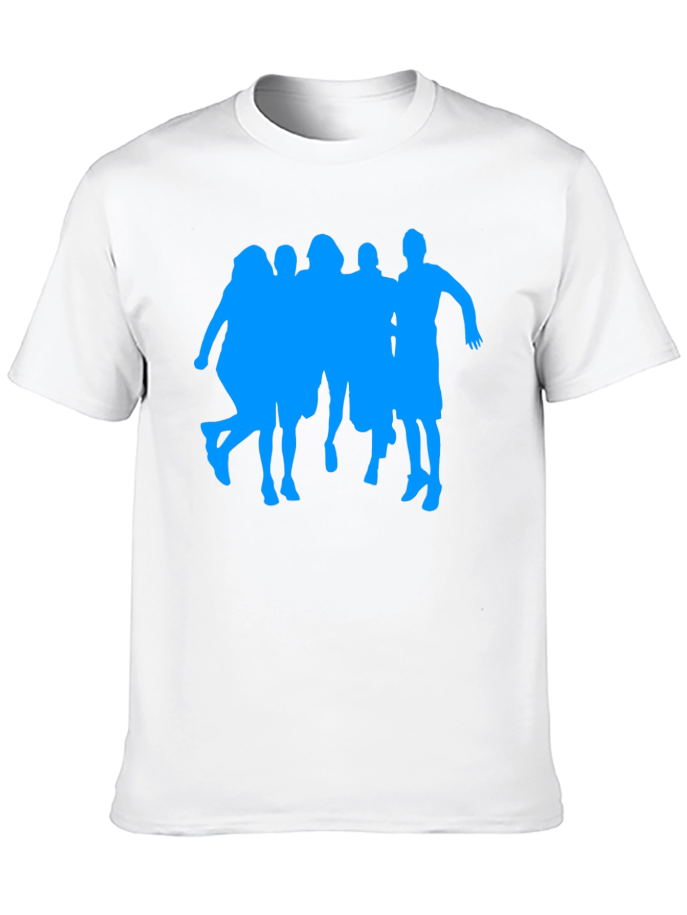 Silhouette Crew Graphic Tee - Casual Black T-Shirt