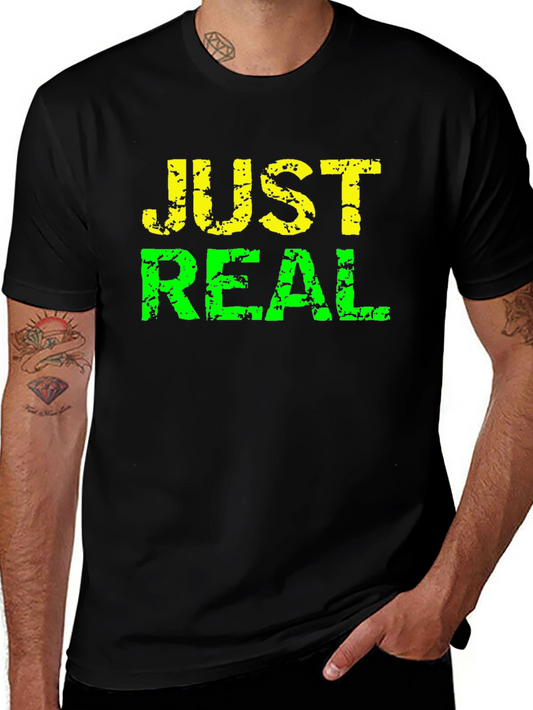 Just Real Distressed Graphic Tee