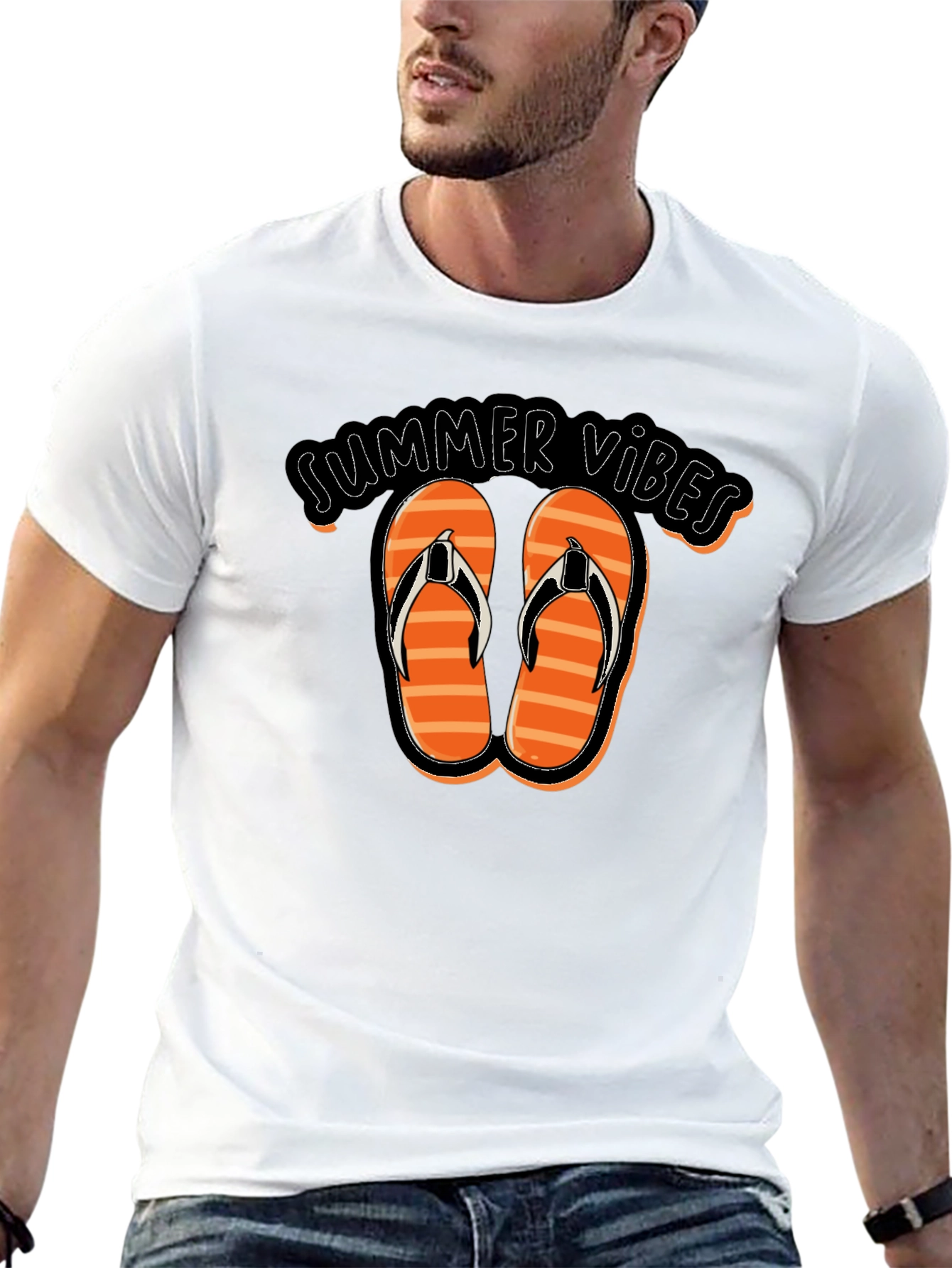 Summer Vibes Flip Flop T-Shirt