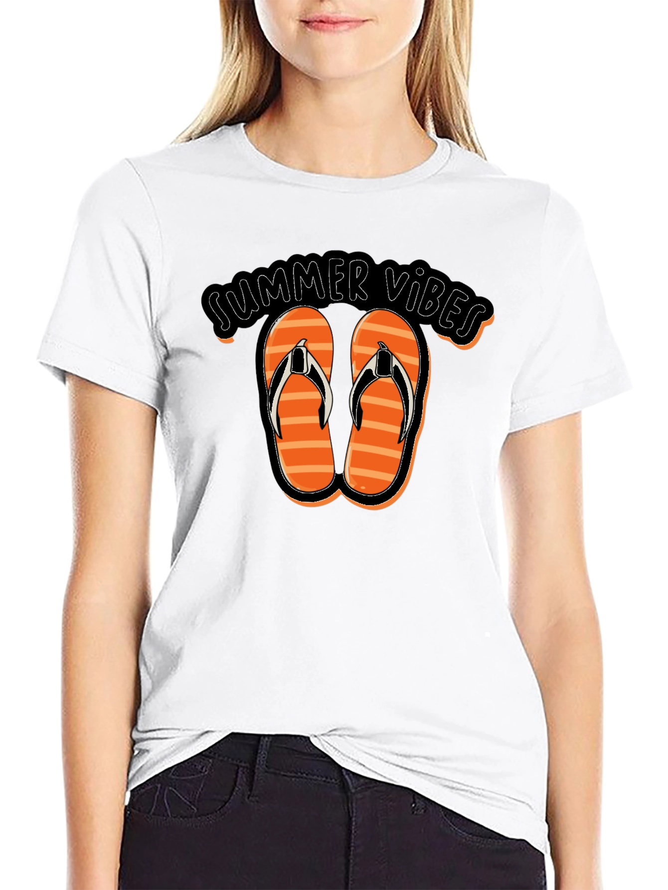 Summer Vibes Flip Flop T-Shirt