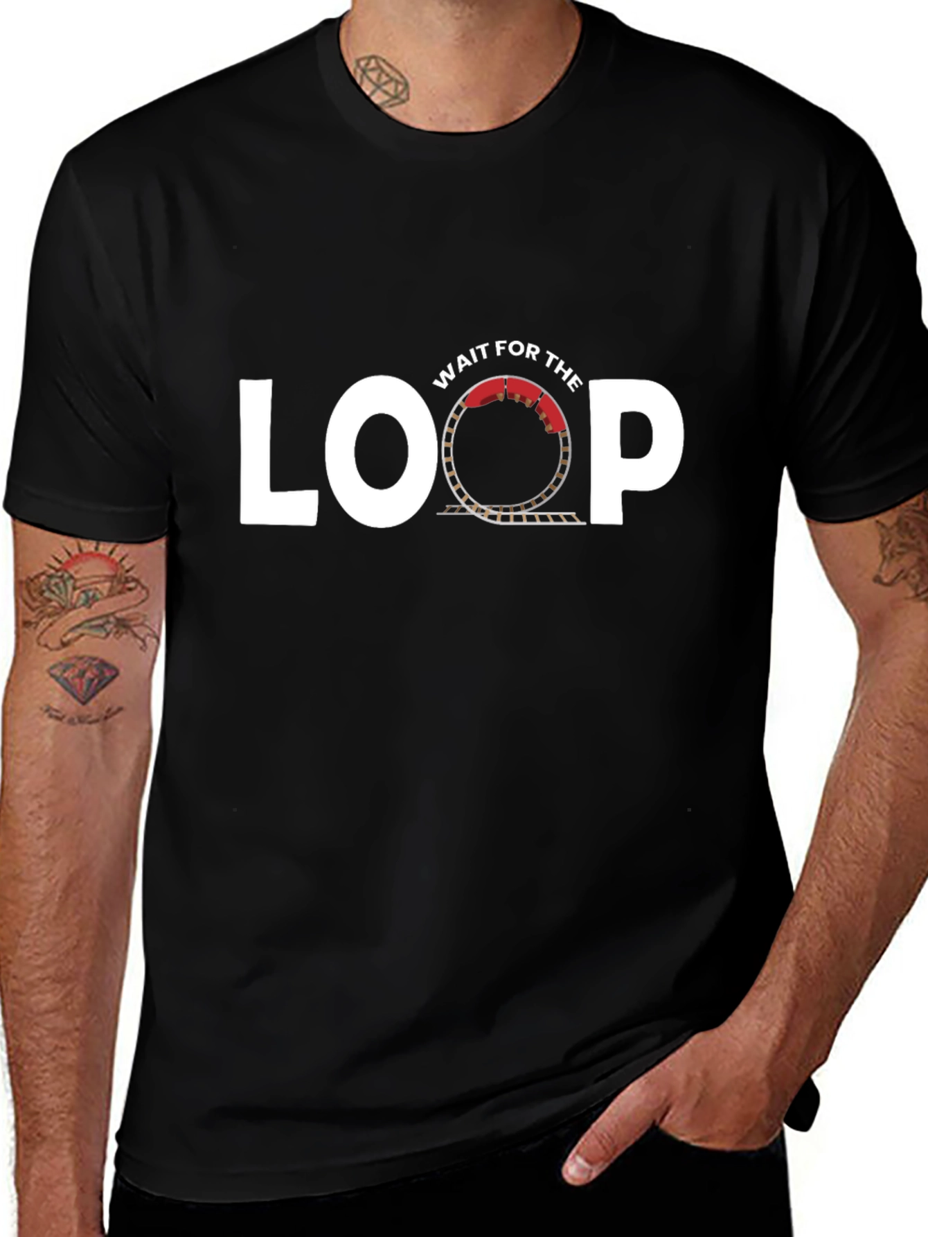 Wait for the Loop Roller Coaster T-Shirt