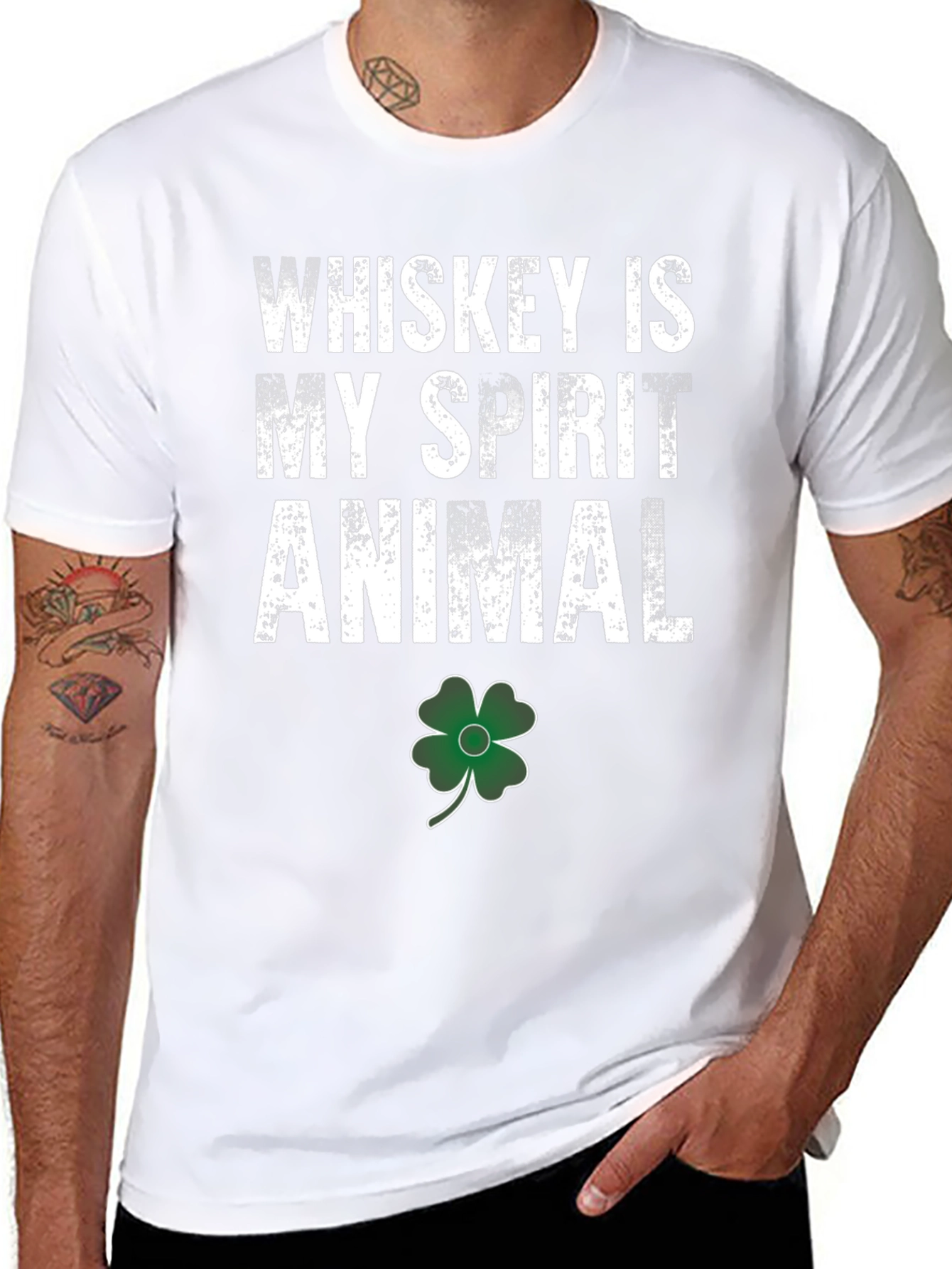 Whiskey Is My Spirit Animal St. Patricks Day T-Shirt