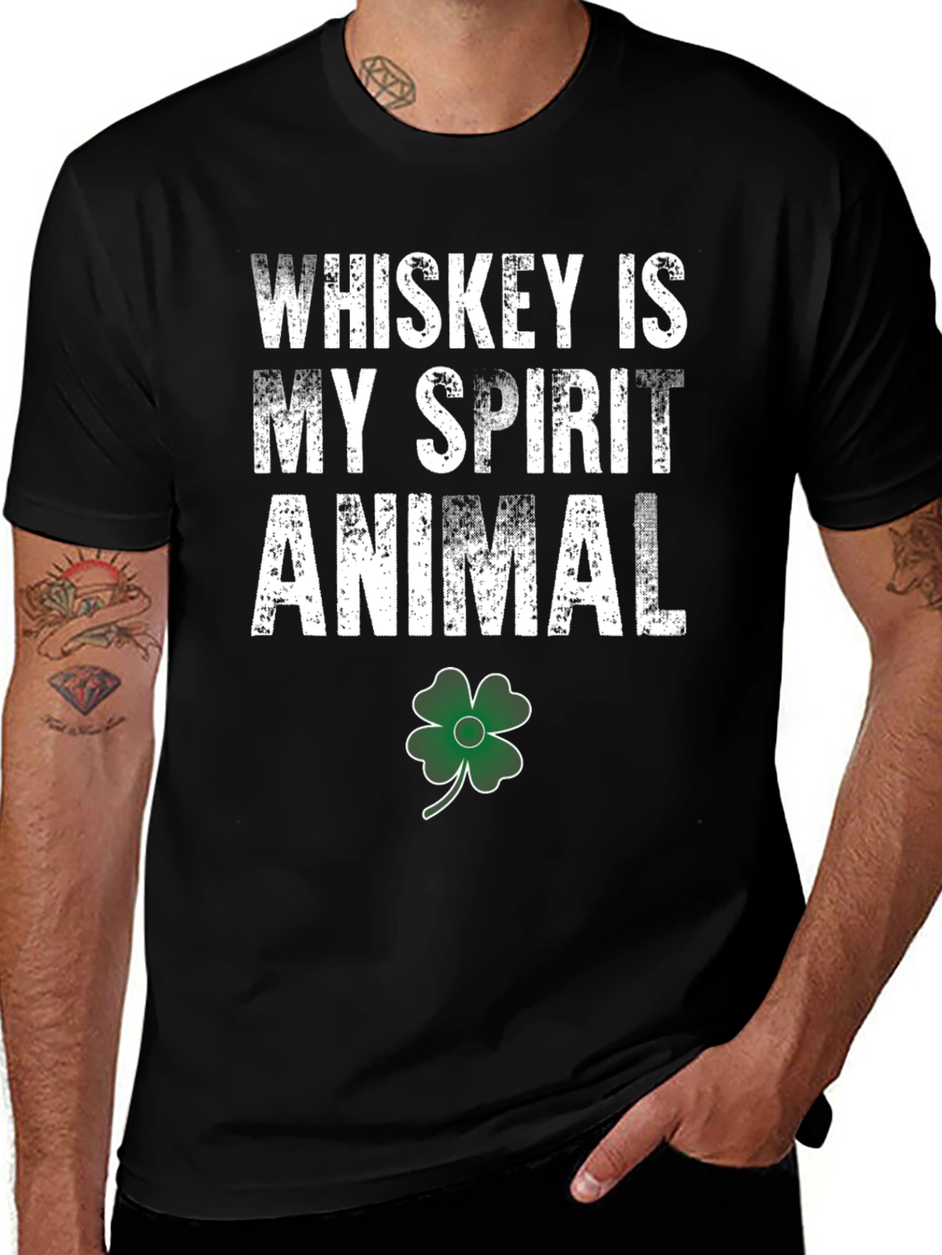 Whiskey Is My Spirit Animal St. Patricks Day T-Shirt