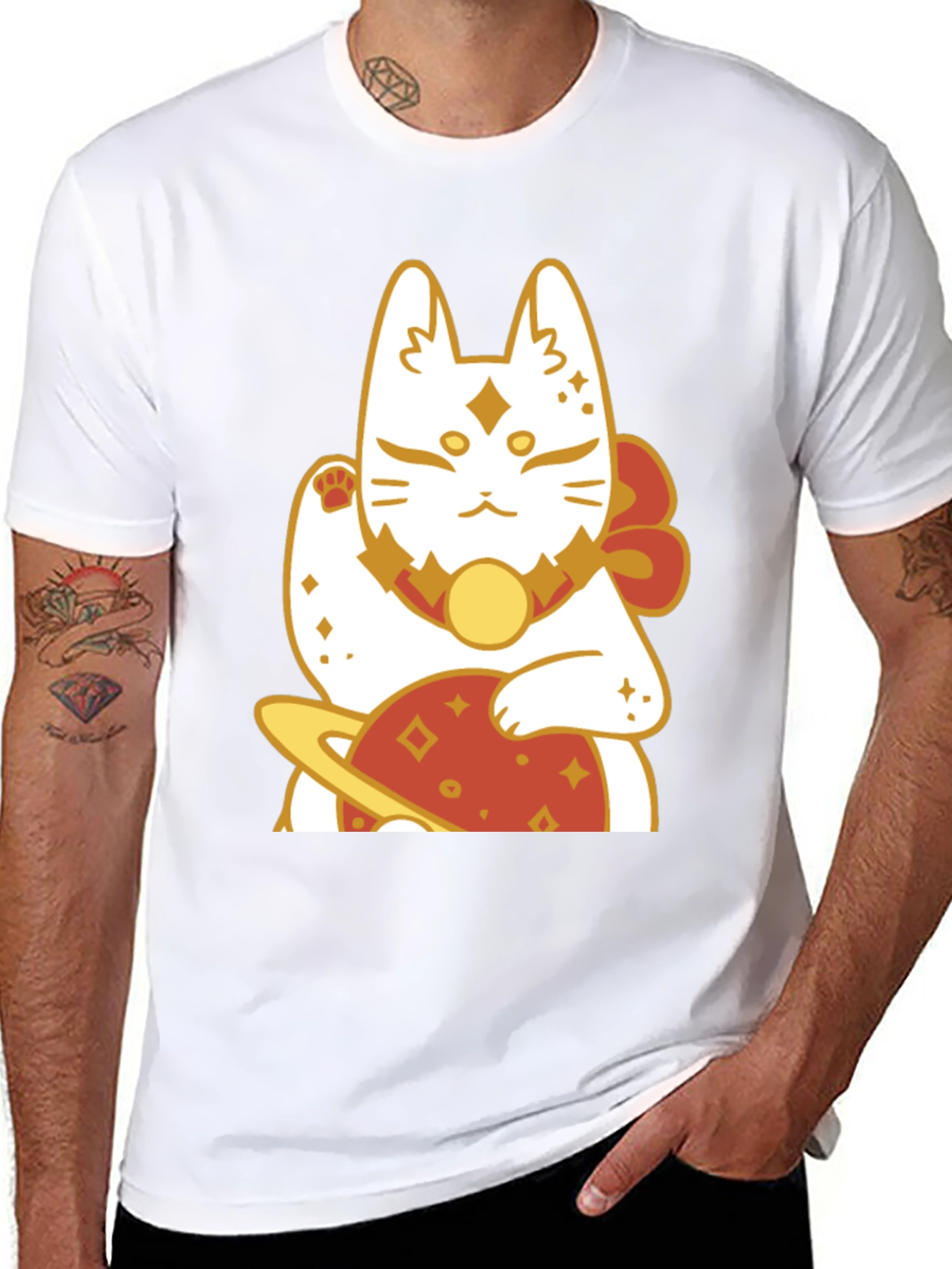 Lucky Cat Planet Graphic Tee