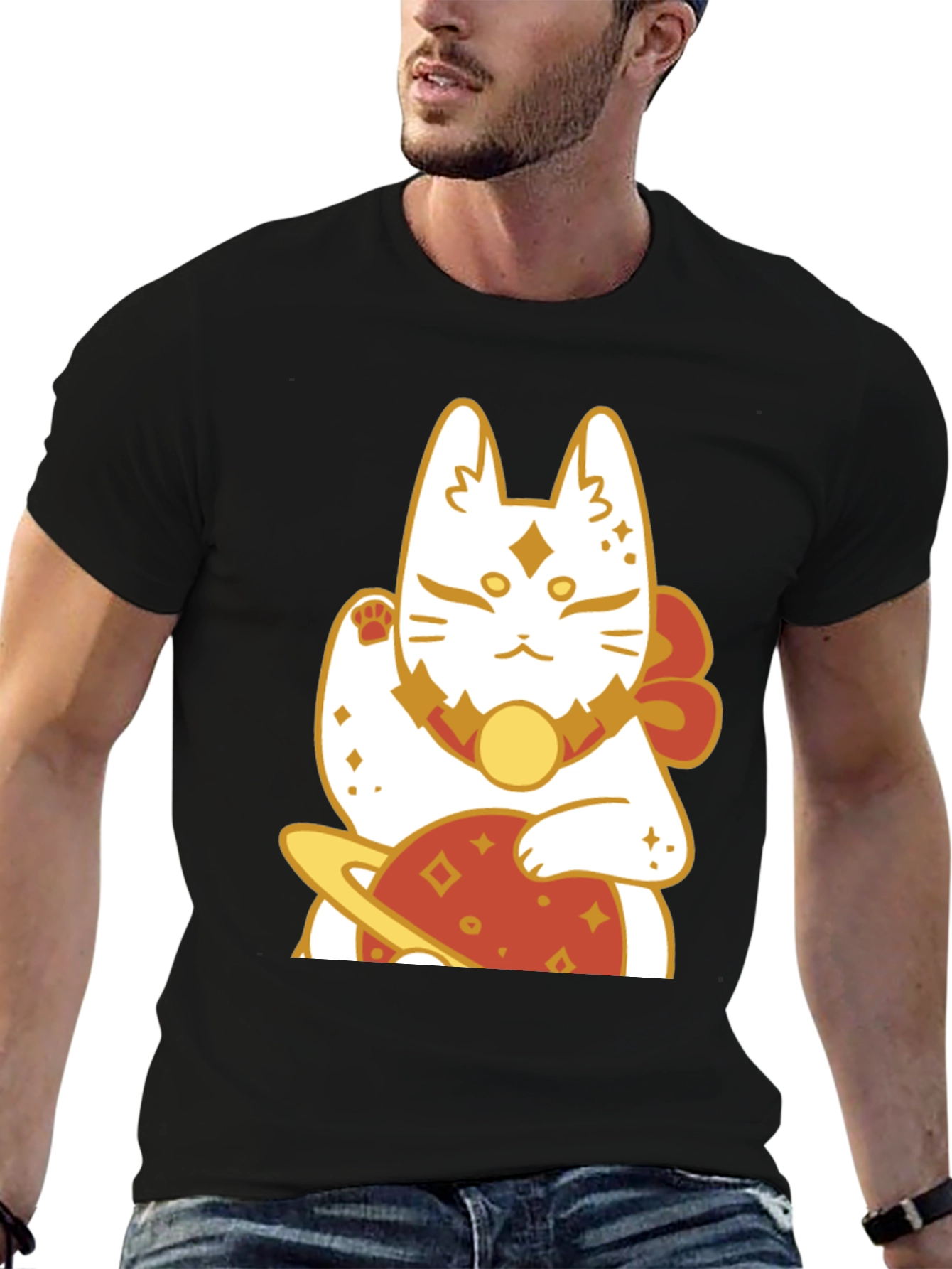 Lucky Cat Planet Graphic Tee