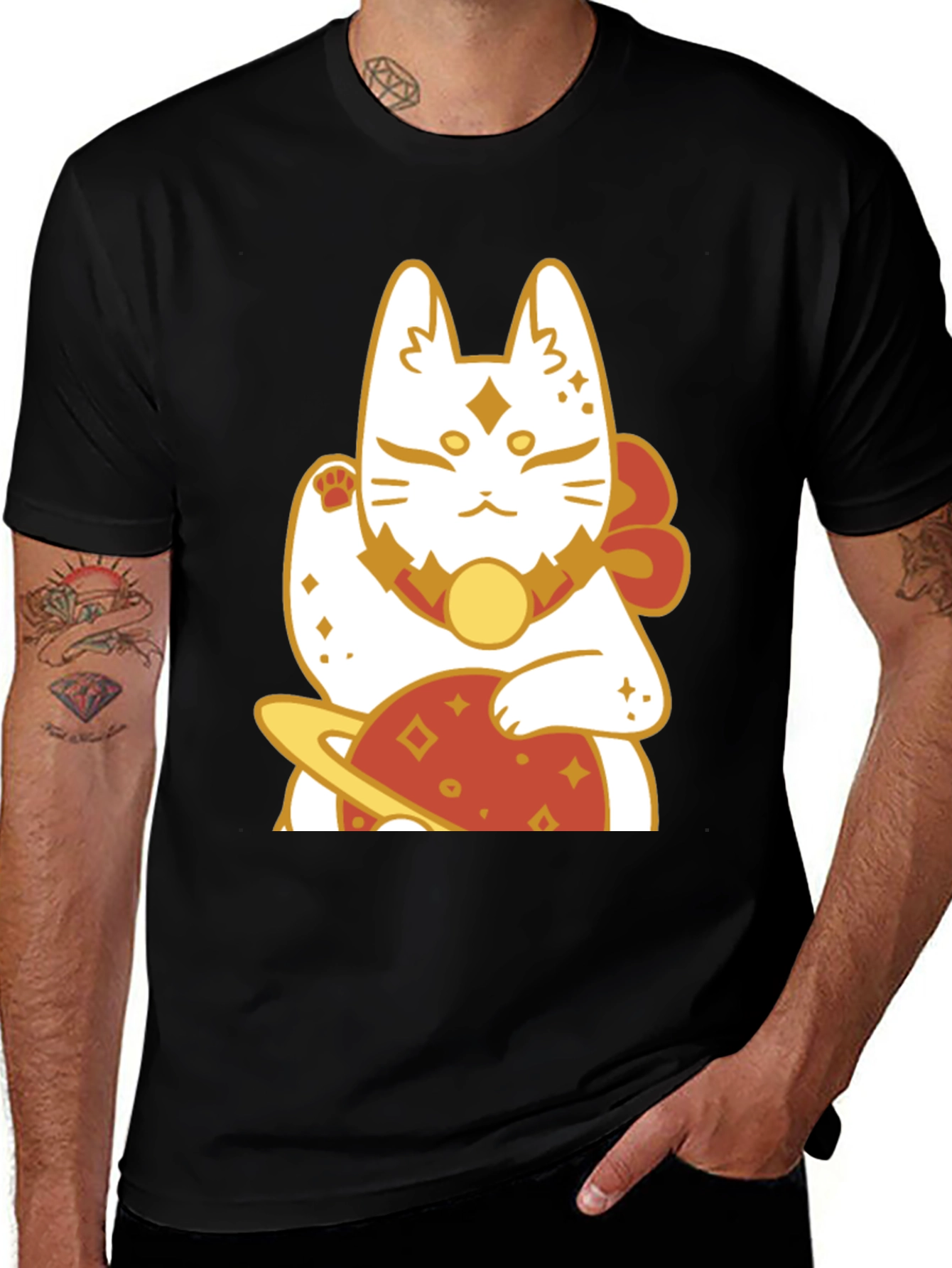 Lucky Cat Planet Graphic Tee