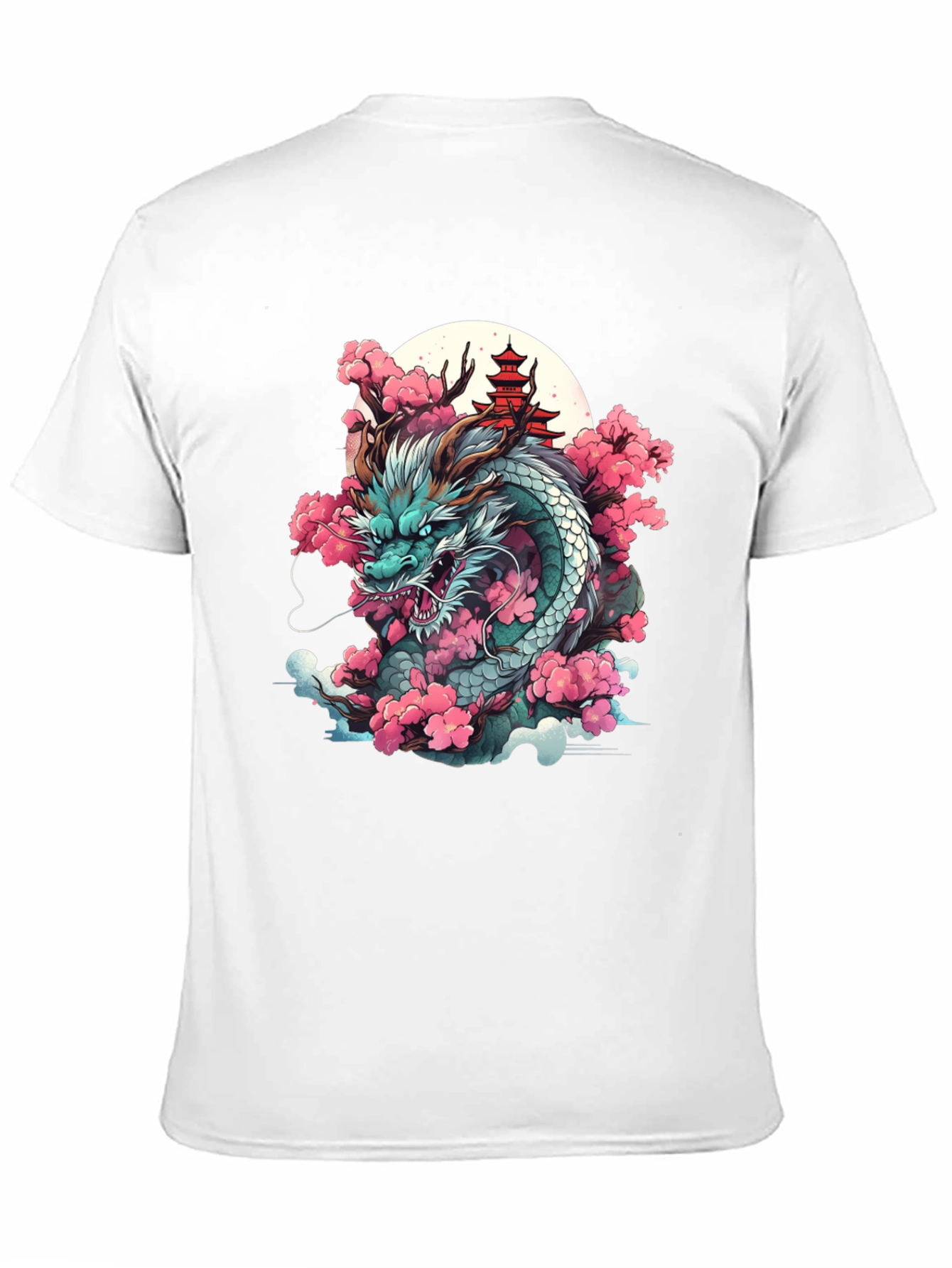 Dragon & Cherry Blossom Graphic Tee