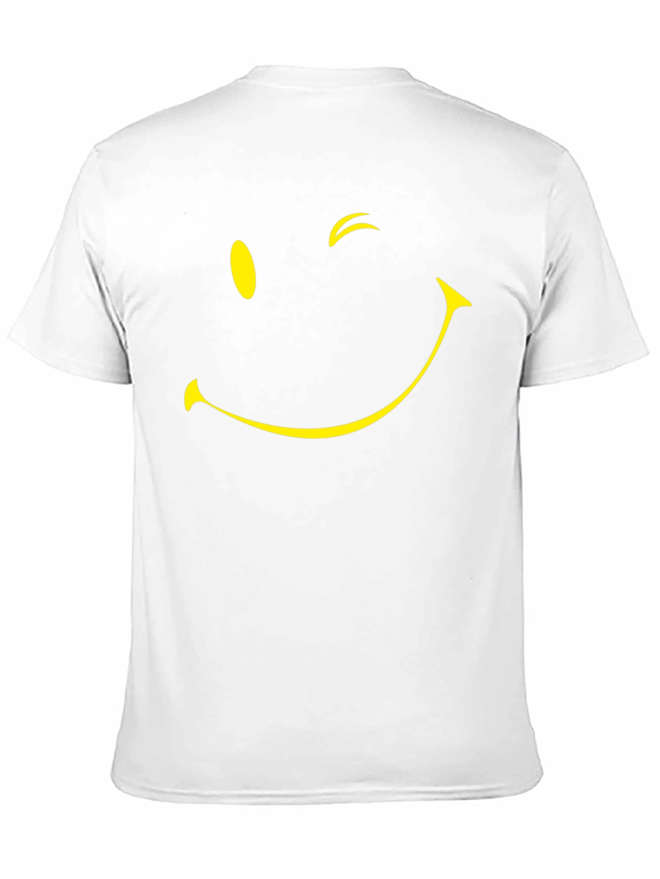 Winking Smiley Face Black T-Shirt