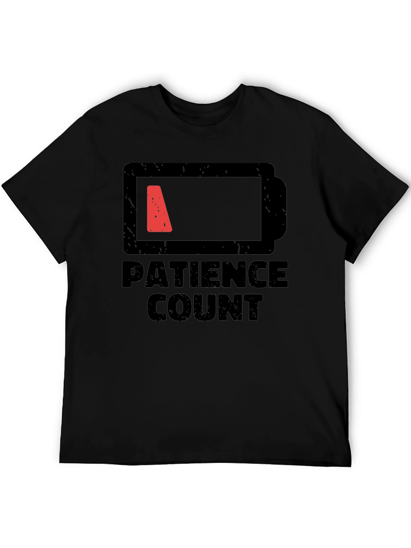 Patience Count Low Battery Graphic Tee