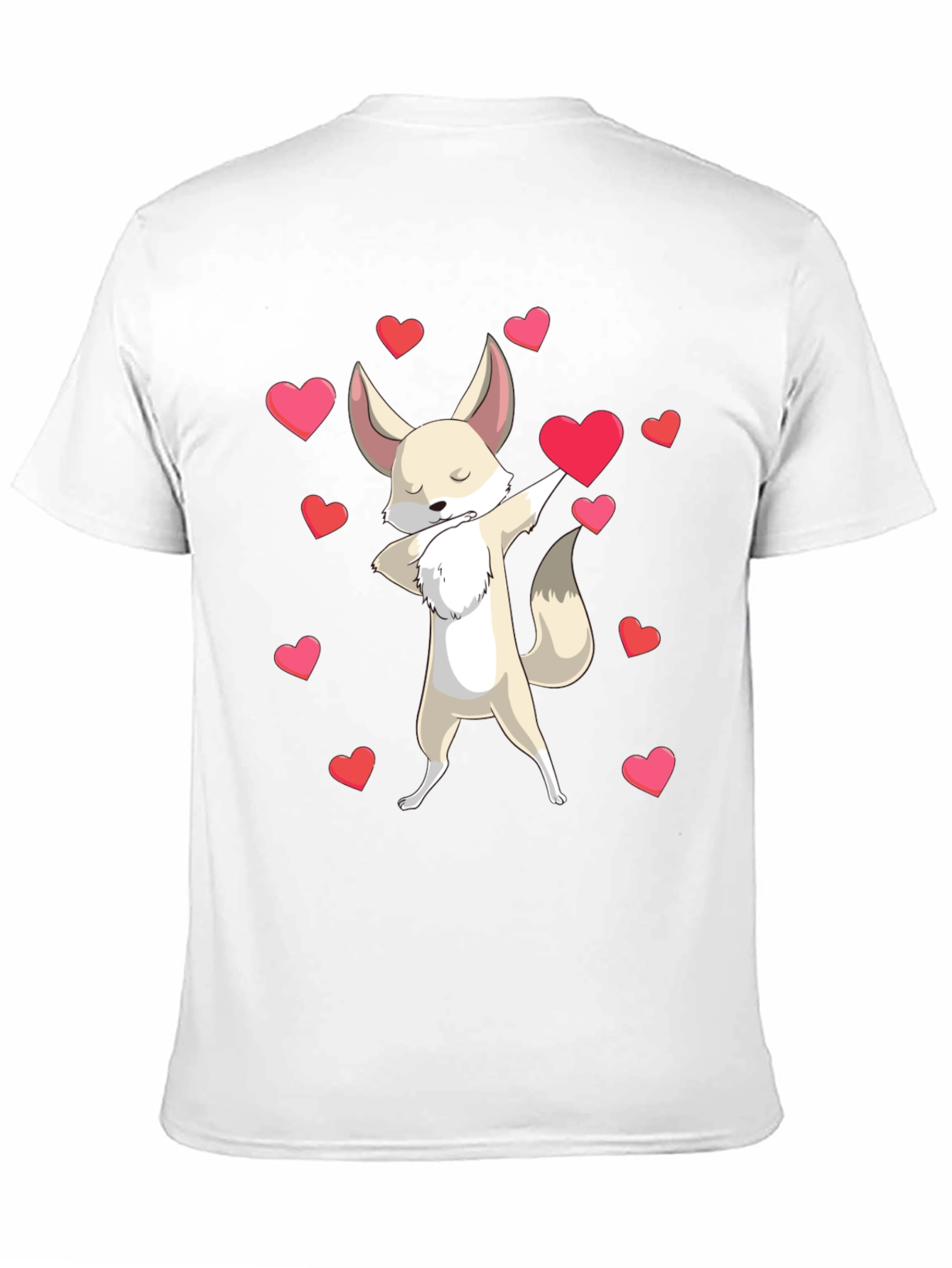 Dabbing Fox Valentines Day T-Shirt