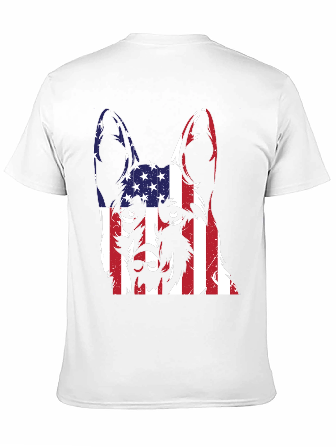 Patriotic German Shepherd Mens Graphic Tee