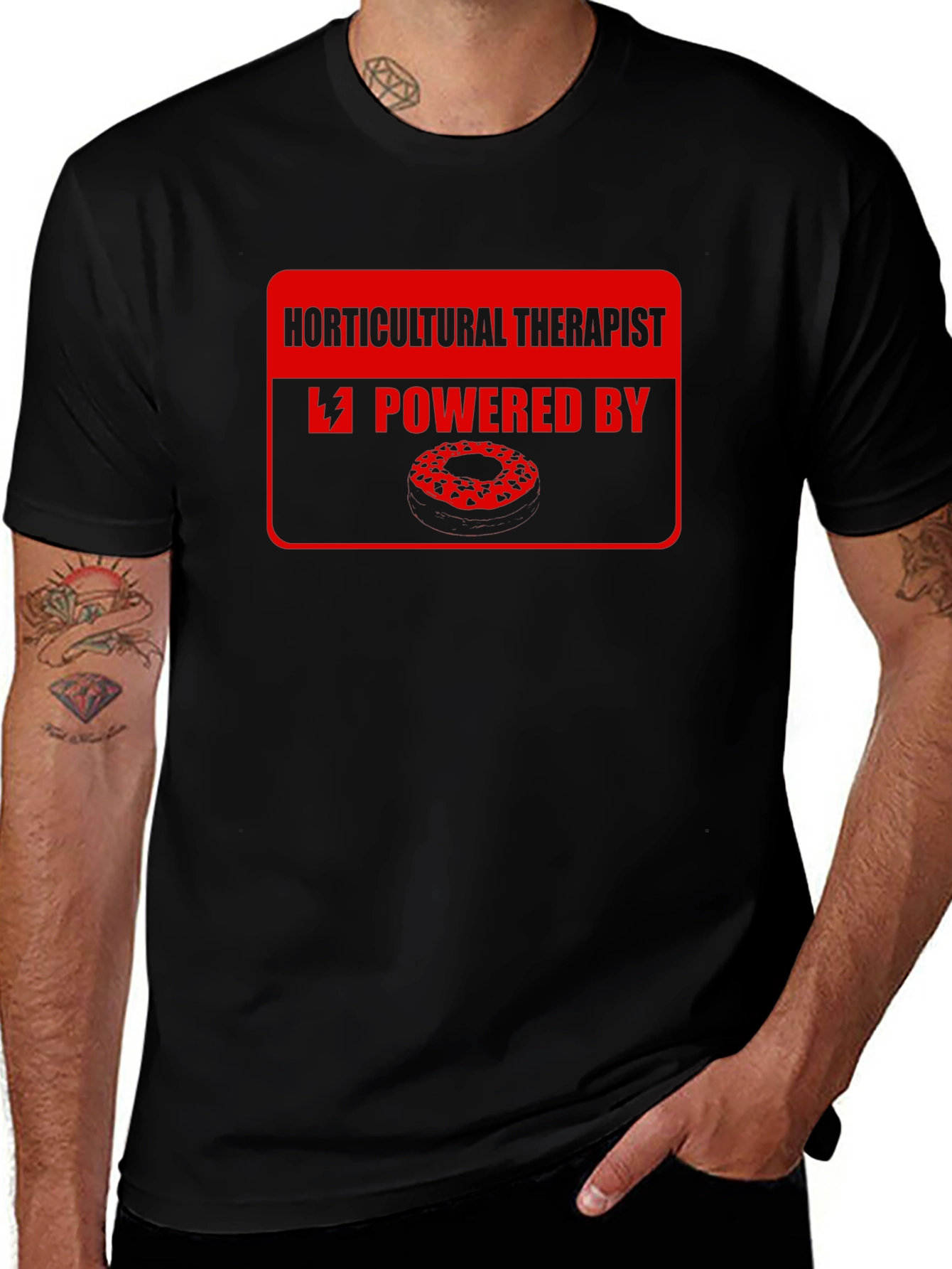 Horticultural Therapist Powered By Doughnuts T-Shirt
