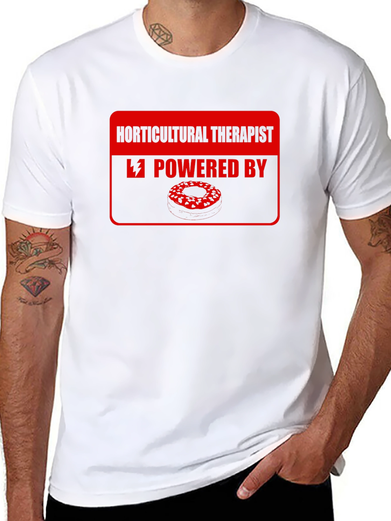 Horticultural Therapist Powered By Doughnuts T-Shirt