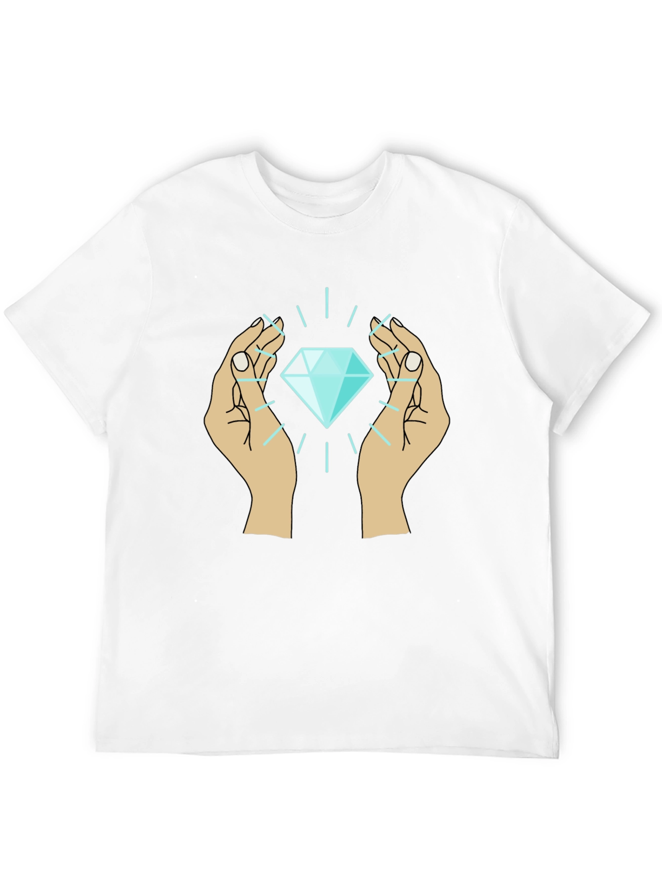 Diamond Hands Graphic Tee - Unique Design