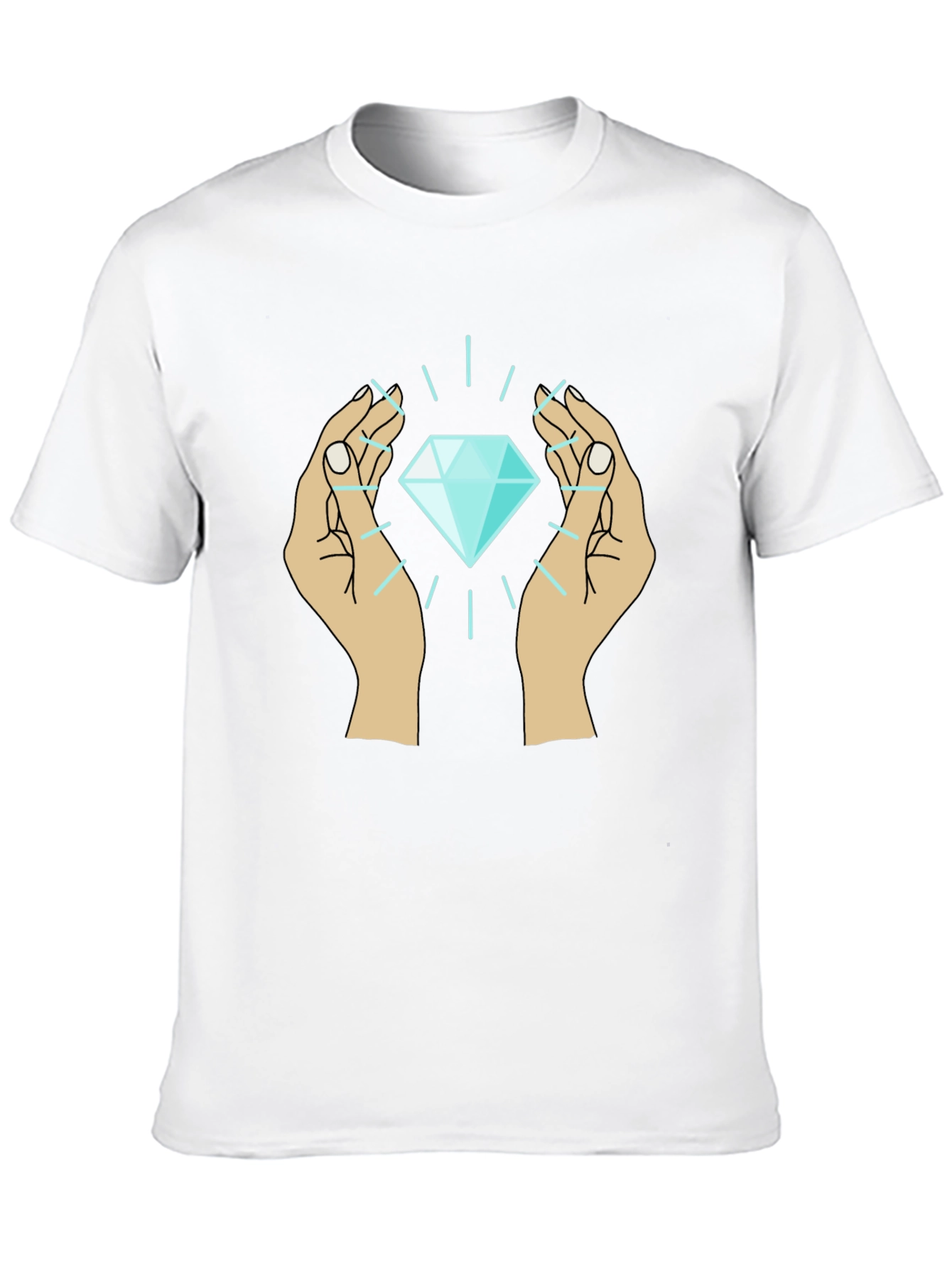 Diamond Hands Graphic Tee - Unique Design