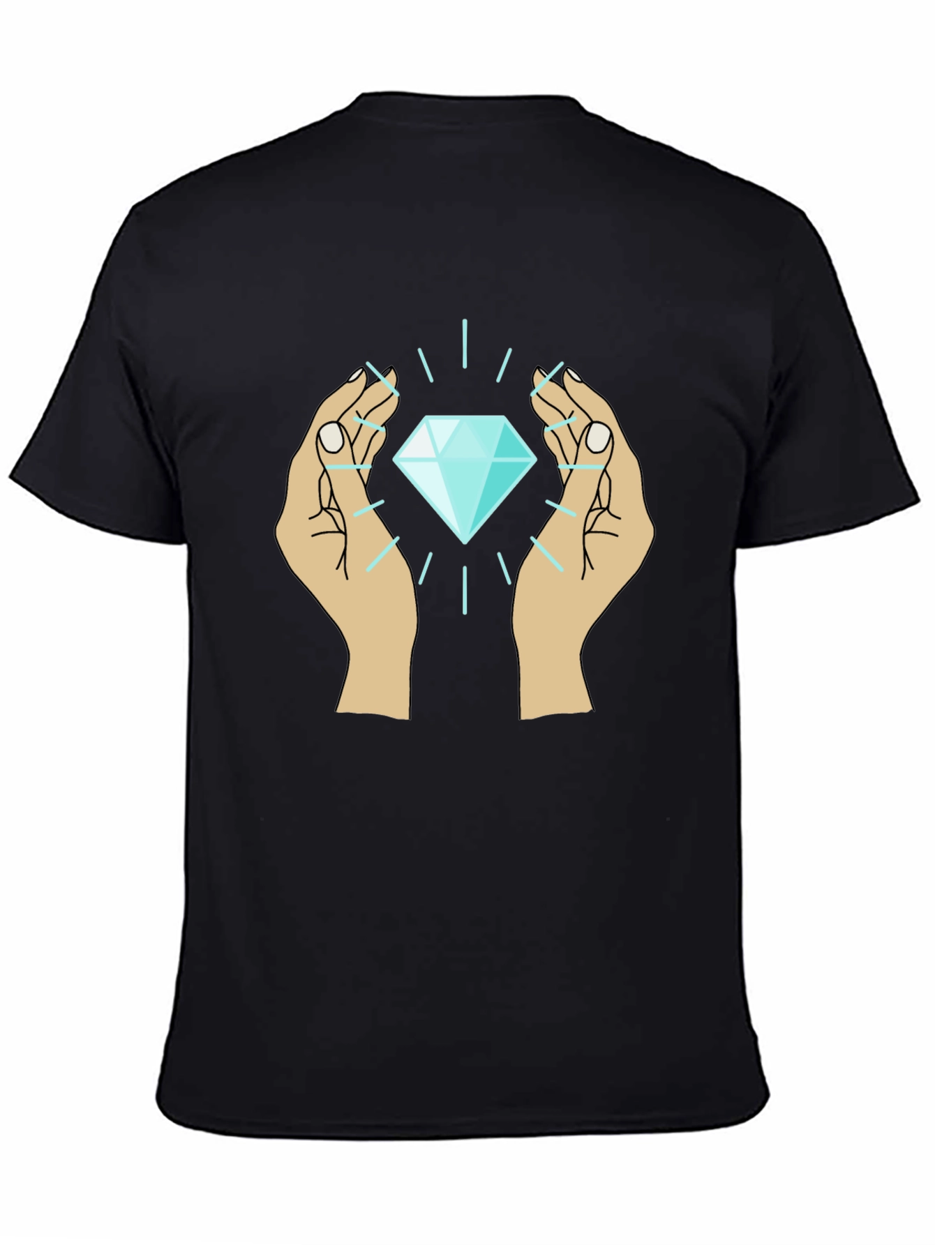 Diamond Hands Graphic Tee - Unique Design