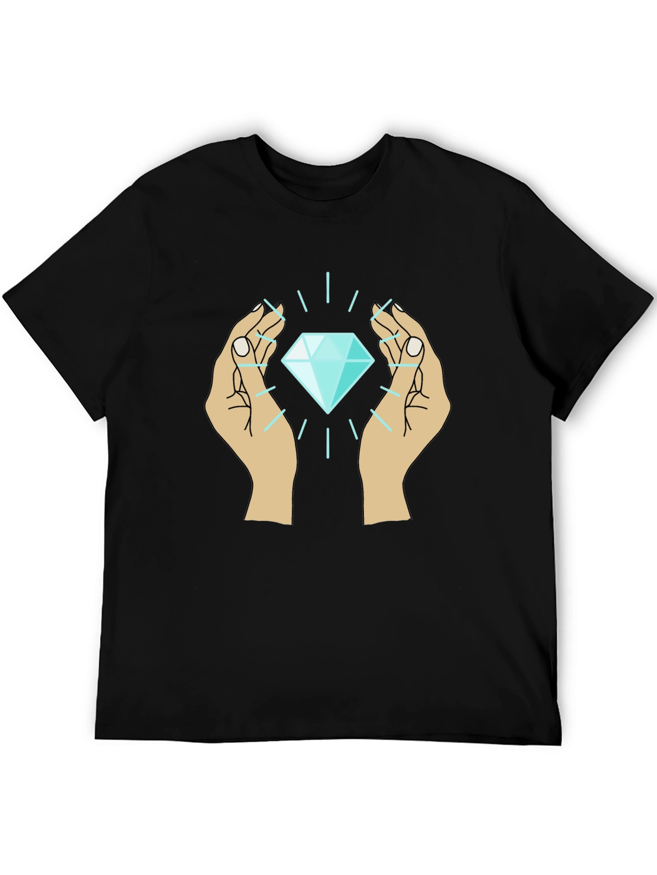 Diamond Hands Graphic Tee - Unique Design