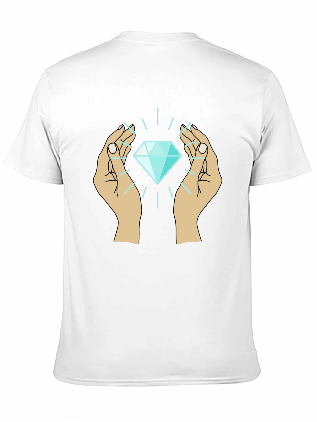 Diamond Hands Graphic Tee - Unique Design