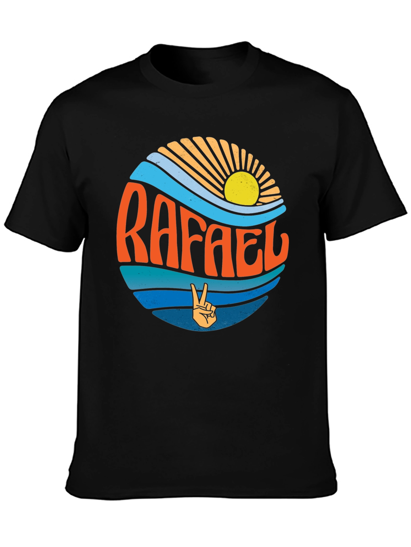 Rafael Retro Sunshine T-Shirt - Peace & Good Vibes