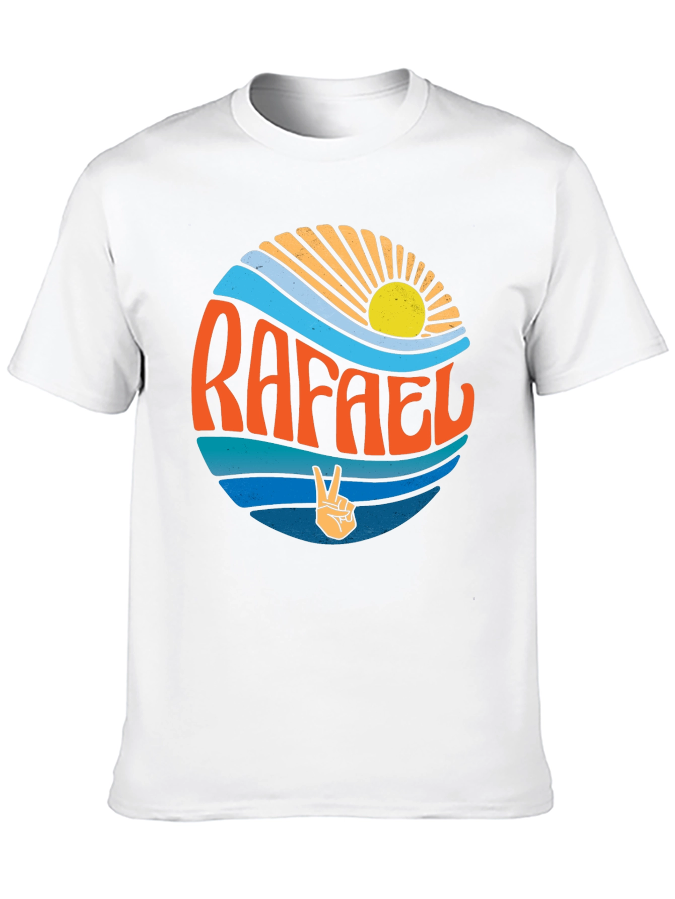 Rafael Retro Sunshine T-Shirt - Peace & Good Vibes